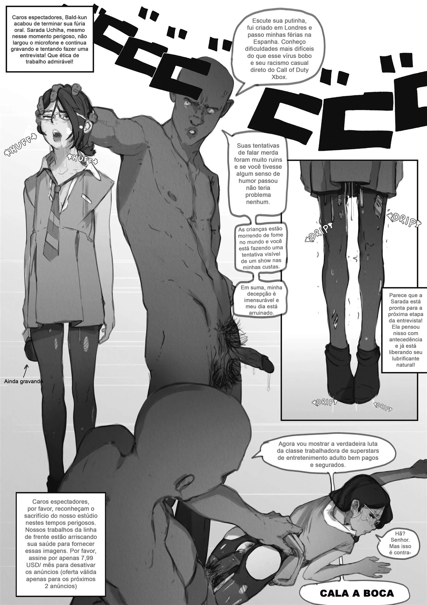 Sarada entrevista um ator pornô – Hentai – Quadrinho Completo