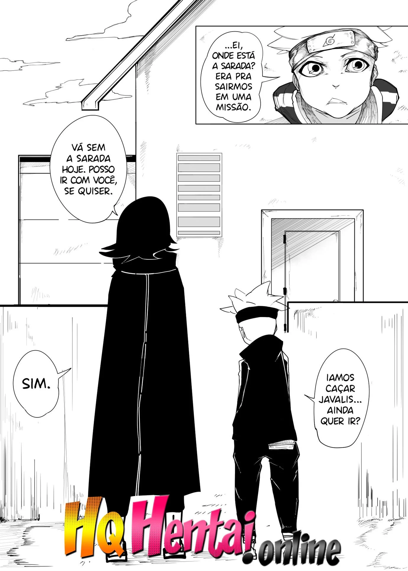 Sarada saciando o desejo de Sakura – Peitões – Sexo em Desenho