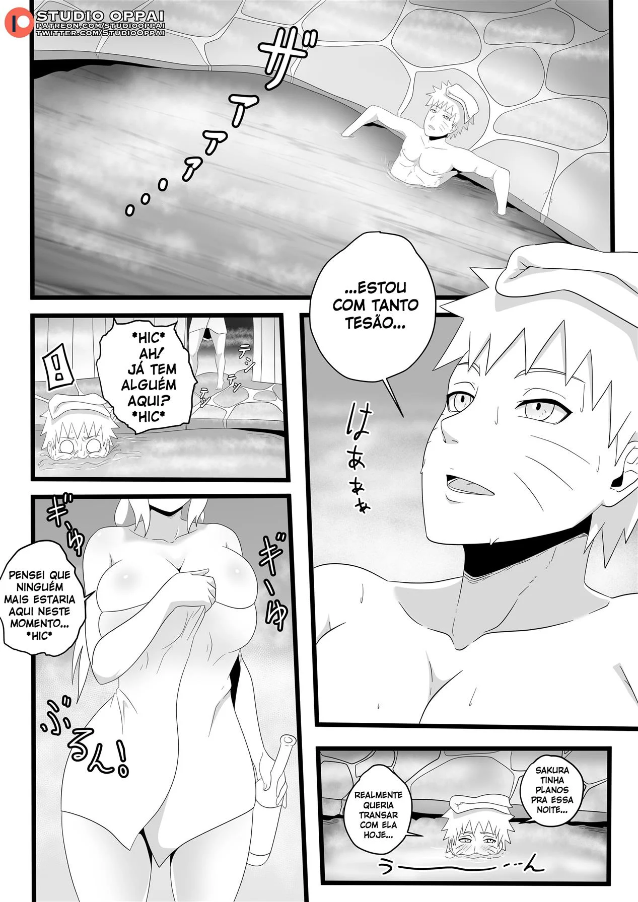 Seduzido pela Tsunade nas Fontes Termais – manga hentai – Versão PT-BR