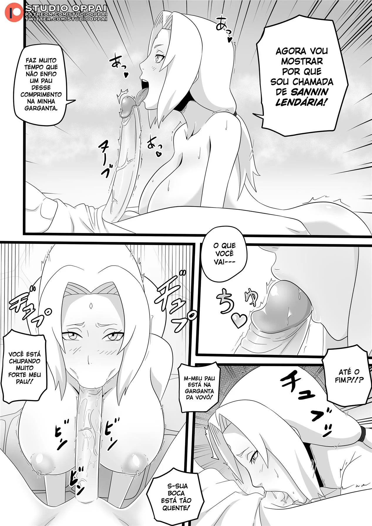 Seduzido pela Tsunade nas Fontes Termais – manga hentai – Versão PT-BR