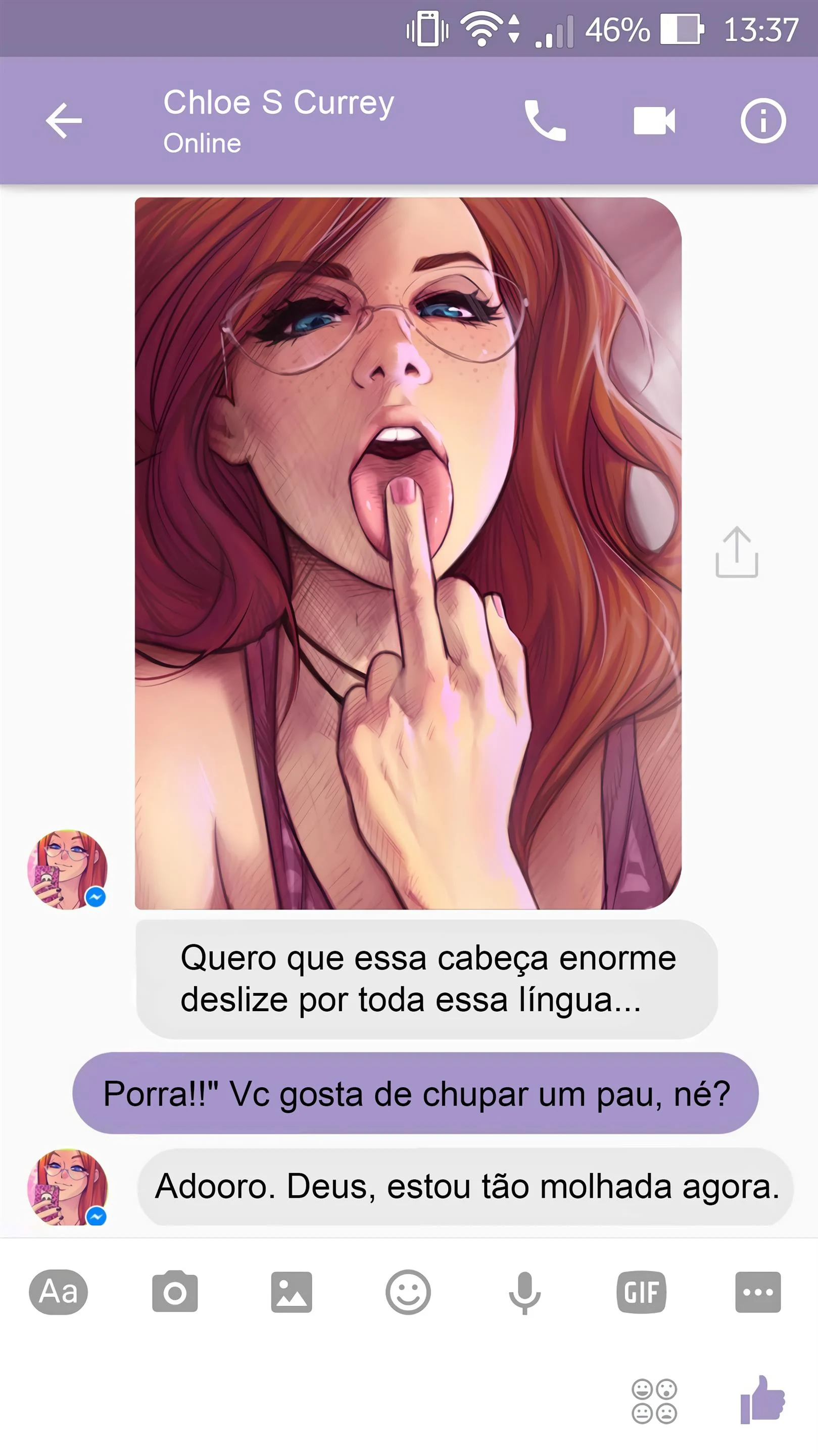 Sexo com Chloe pelo Whatsapp – Melkor Mancin – Quadrinho Completo