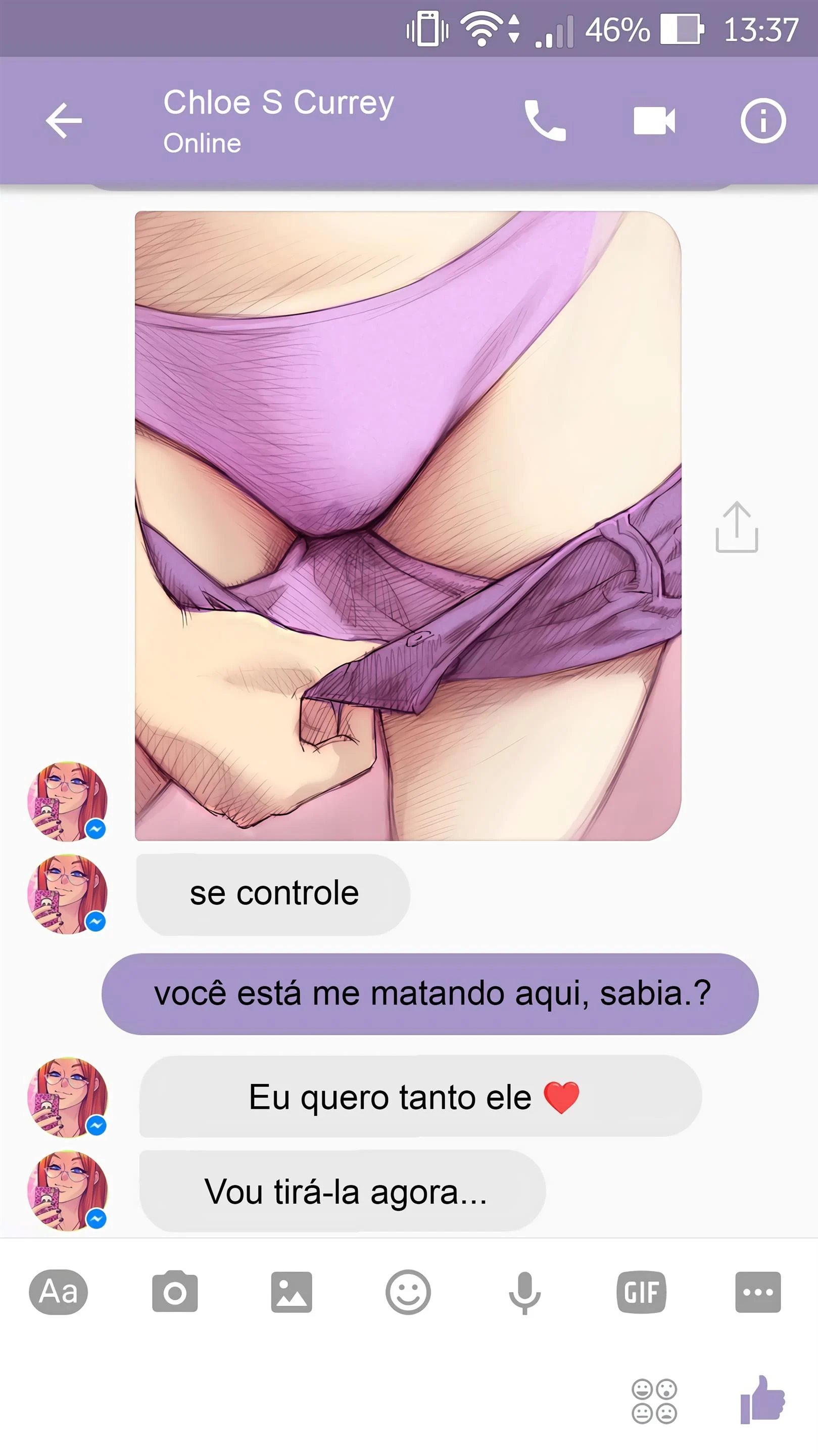 Sexo com Chloe pelo Whatsapp – Melkor Mancin – Quadrinho Completo
