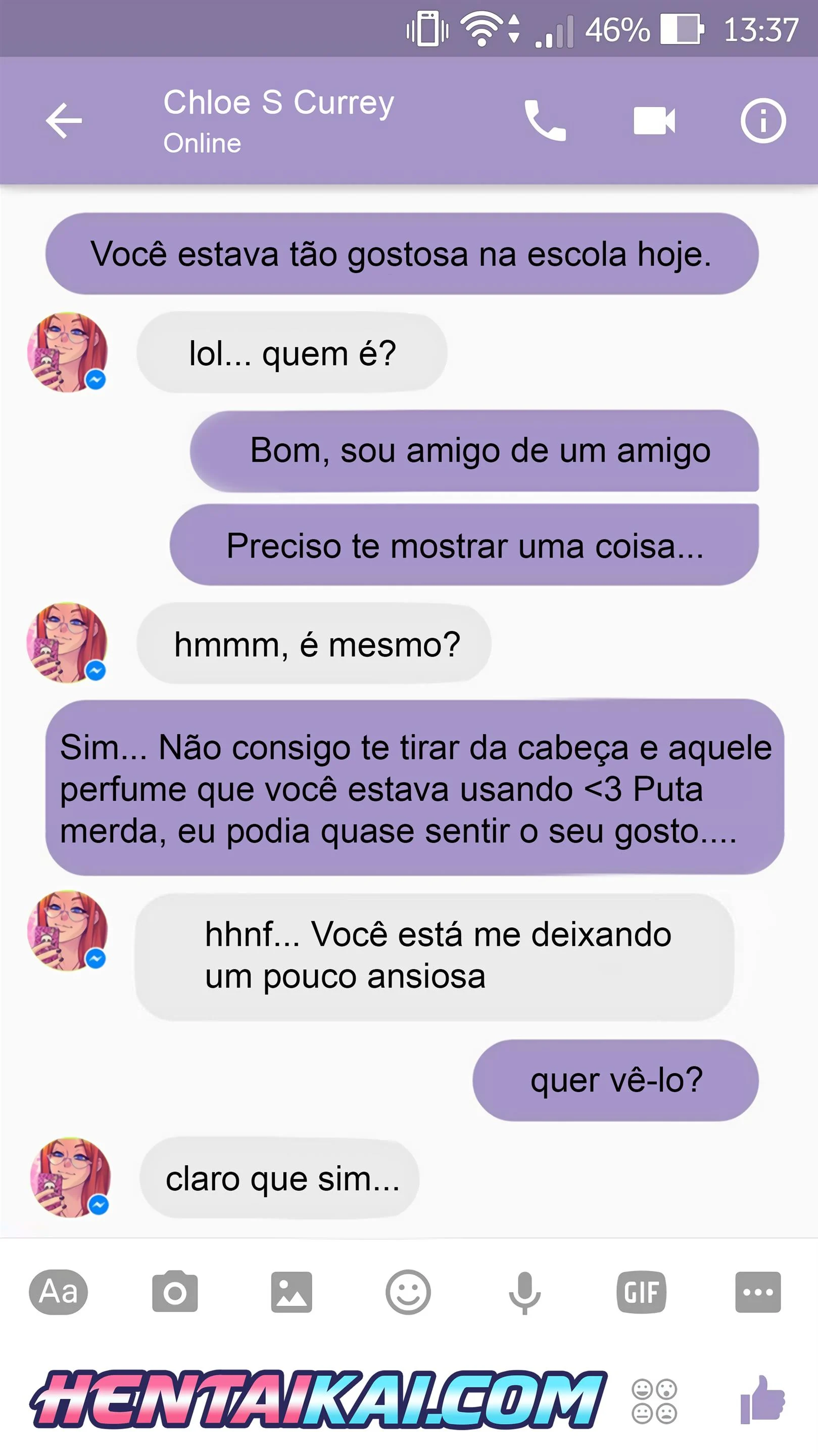Sexo com Chloe pelo Whatsapp – Melkor Mancin – Quadrinho Completo