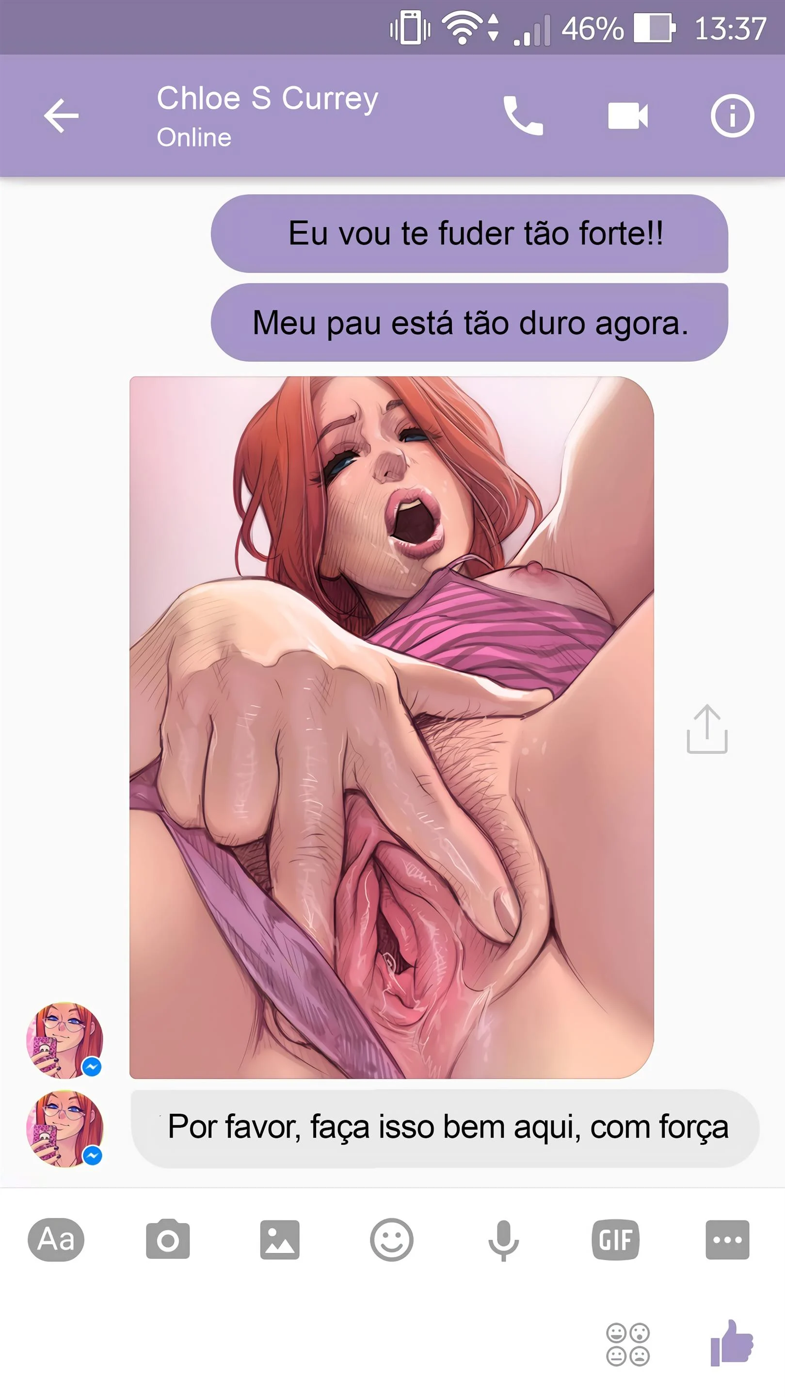 Sexo com Chloe pelo Whatsapp – Melkor Mancin – Quadrinho Completo