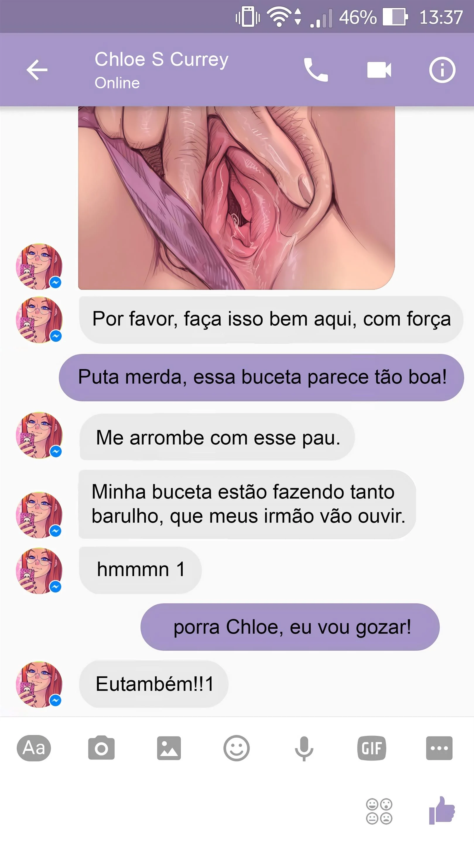 Sexo com Chloe pelo Whatsapp – Melkor Mancin – Quadrinho Completo