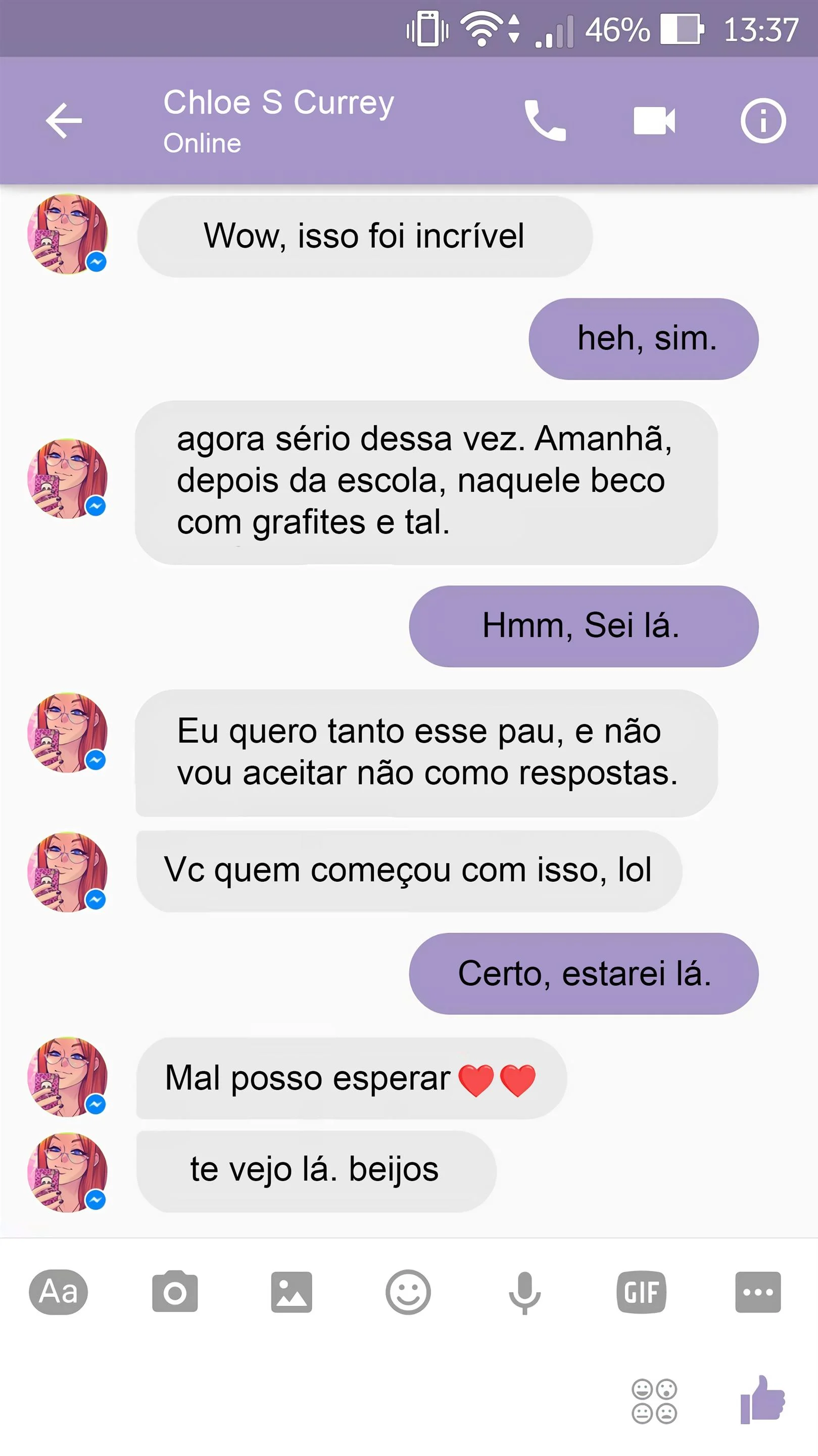 Sexo com Chloe pelo Whatsapp – Melkor Mancin – Quadrinho Completo