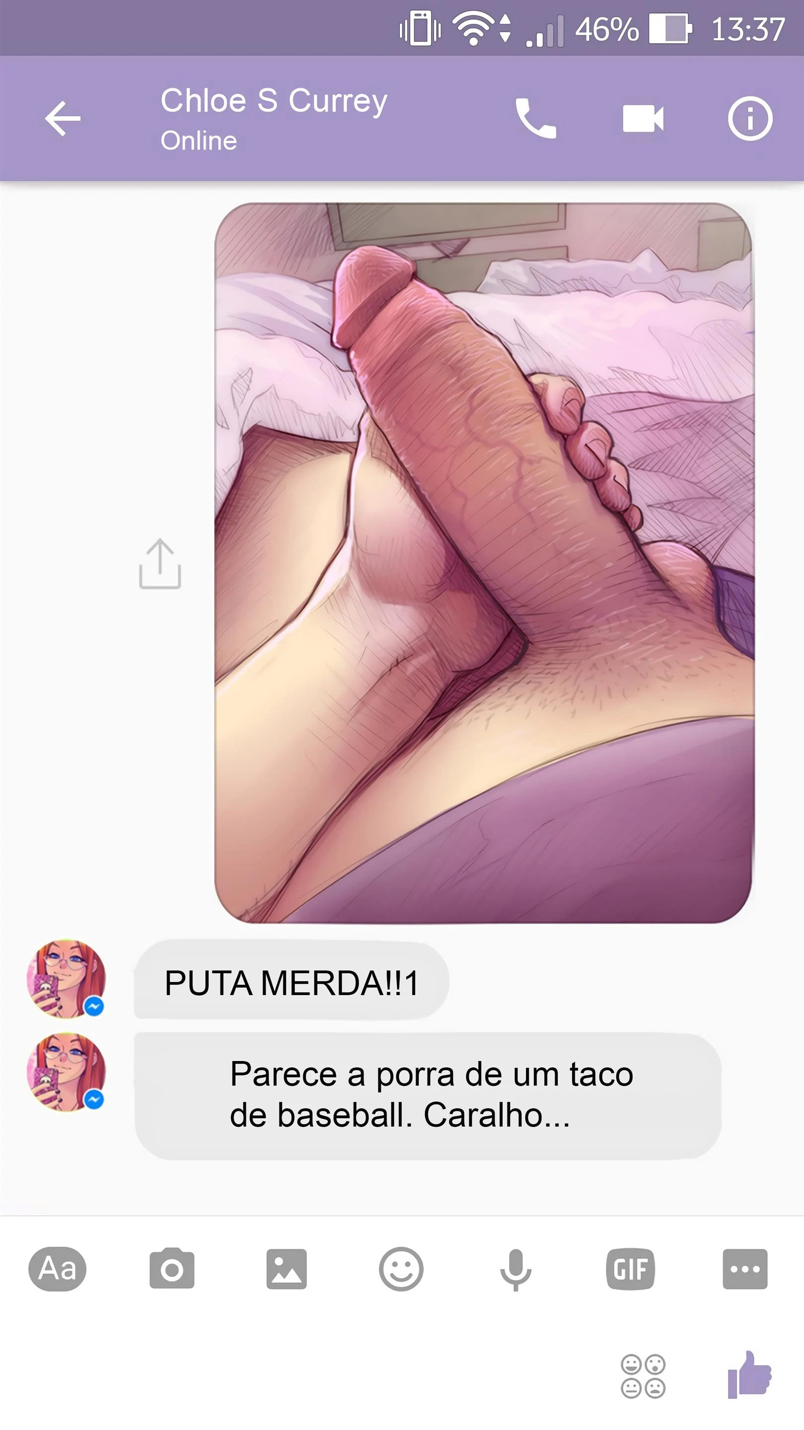 Sexo com Chloe pelo Whatsapp – Melkor Mancin – Quadrinho Completo