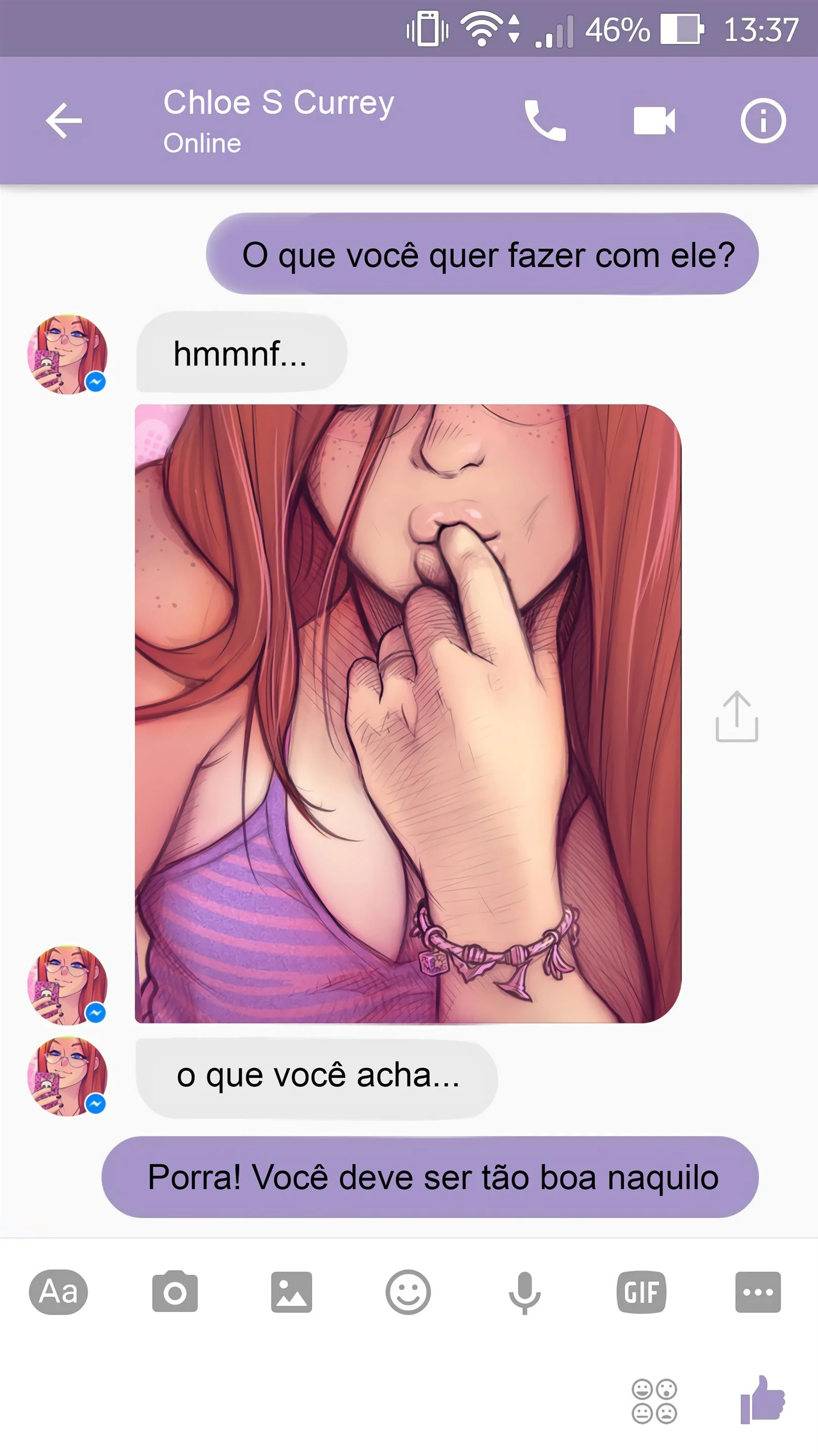 Sexo com Chloe pelo Whatsapp – Melkor Mancin – Quadrinho Completo