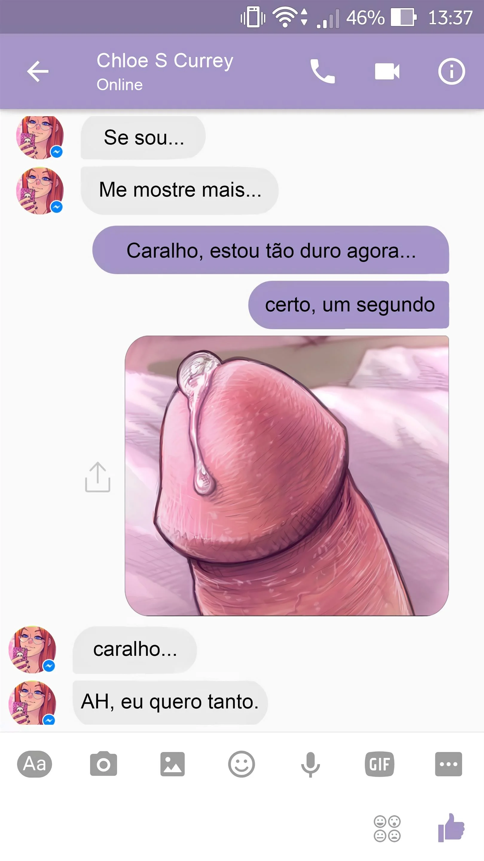 Sexo com Chloe pelo Whatsapp – Melkor Mancin – Quadrinho Completo