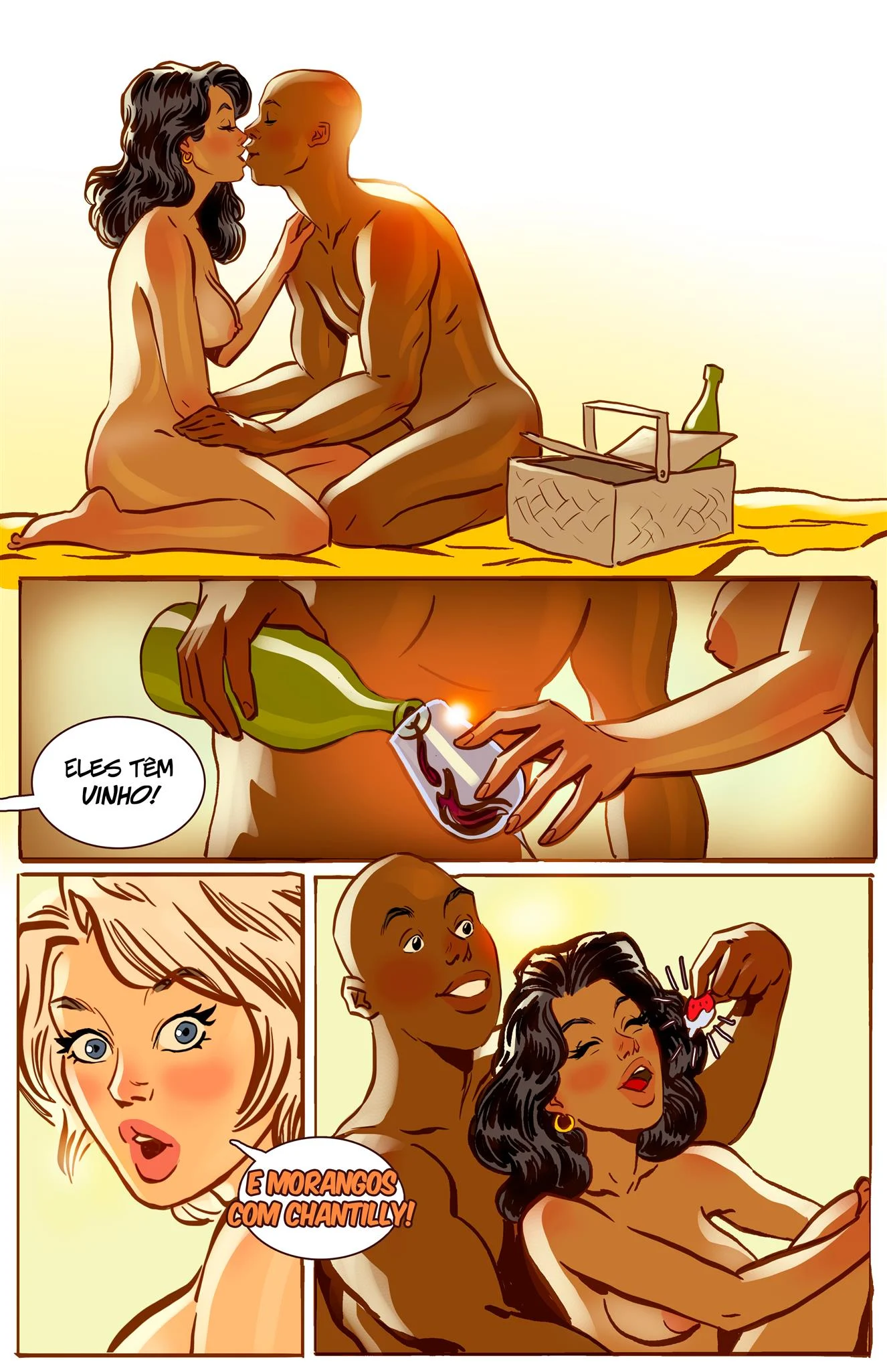 Sexo na Praia de Nudismo – Quadrinhos Eróticos – Sem Censura