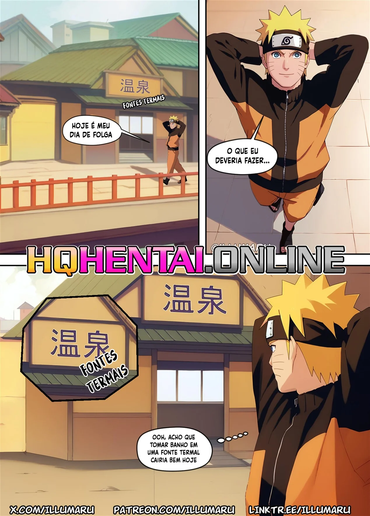 Sexo Quente nas Fontes Termais – Naruto Hentai – Sexo em Desenho