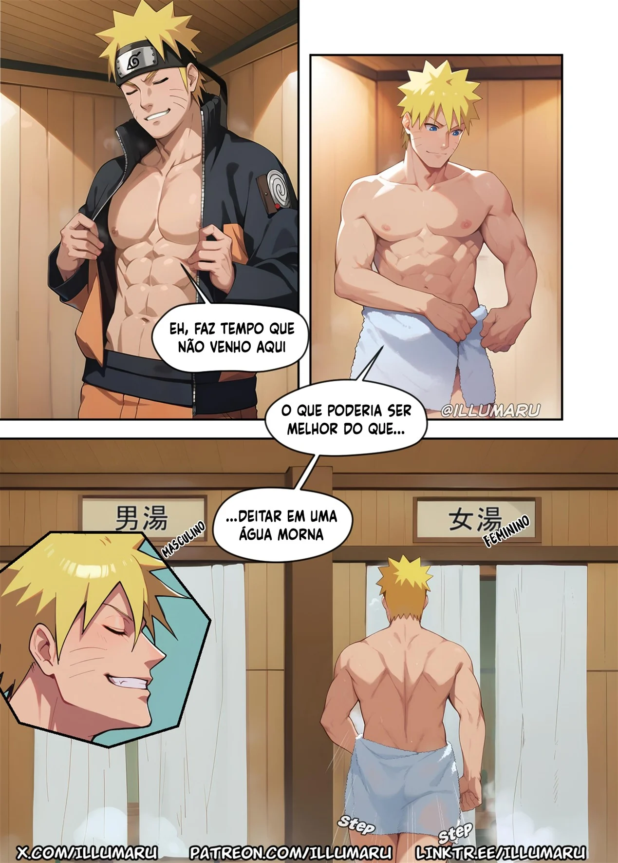 Sexo Quente nas Fontes Termais – Naruto Hentai – Sexo em Desenho