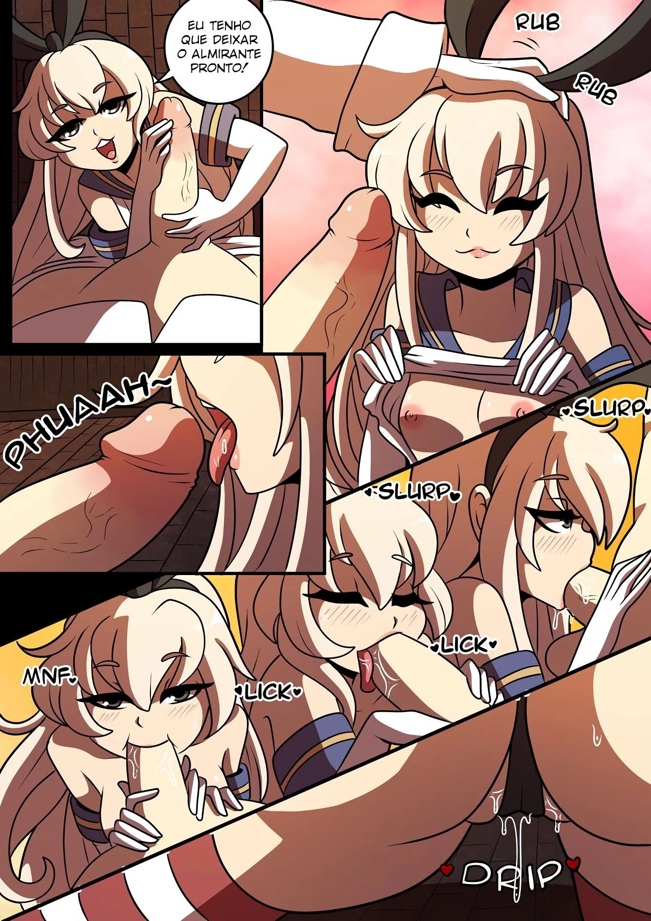 Shimakaze a esposa navio – Ahegao – HQ em Português