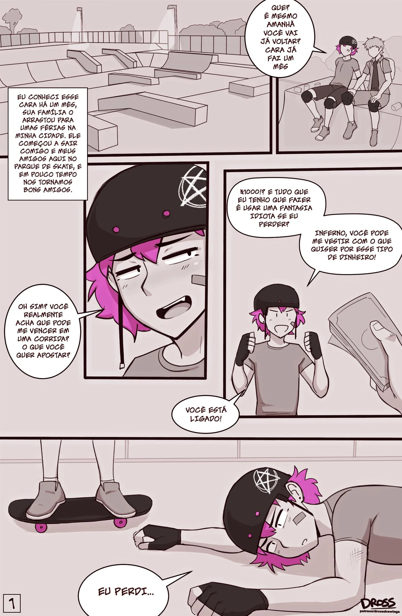 Skatista Crossdresser – hentai sem censura – Desenho de Sexo