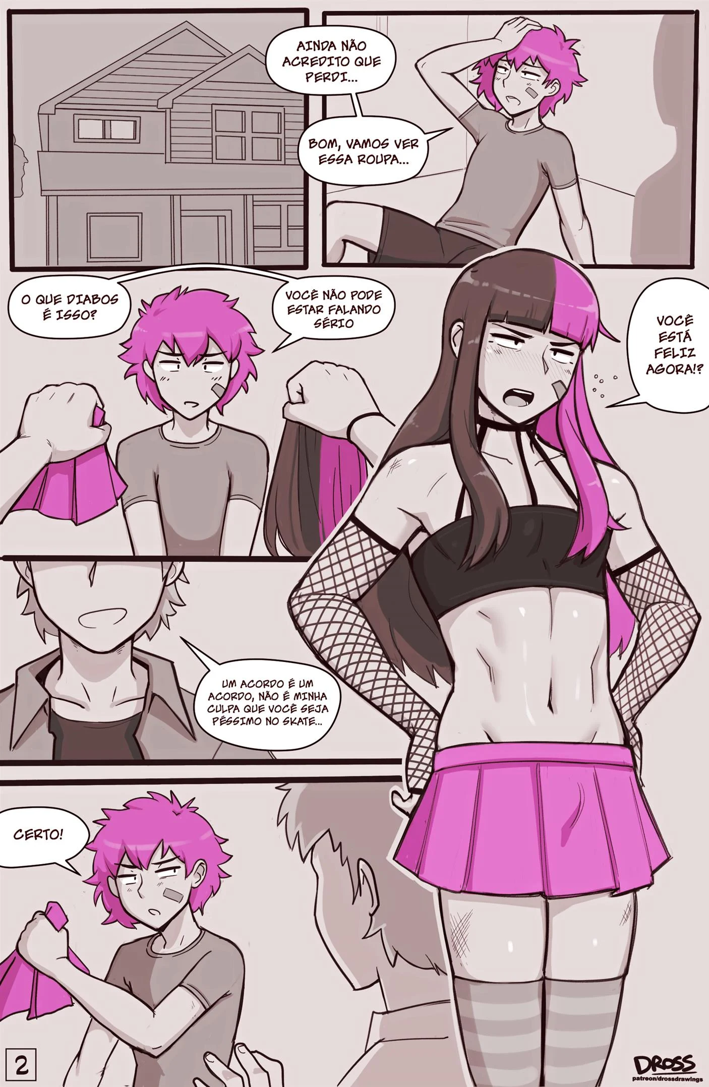 Skatista Crossdresser – hentai sem censura – Desenho de Sexo