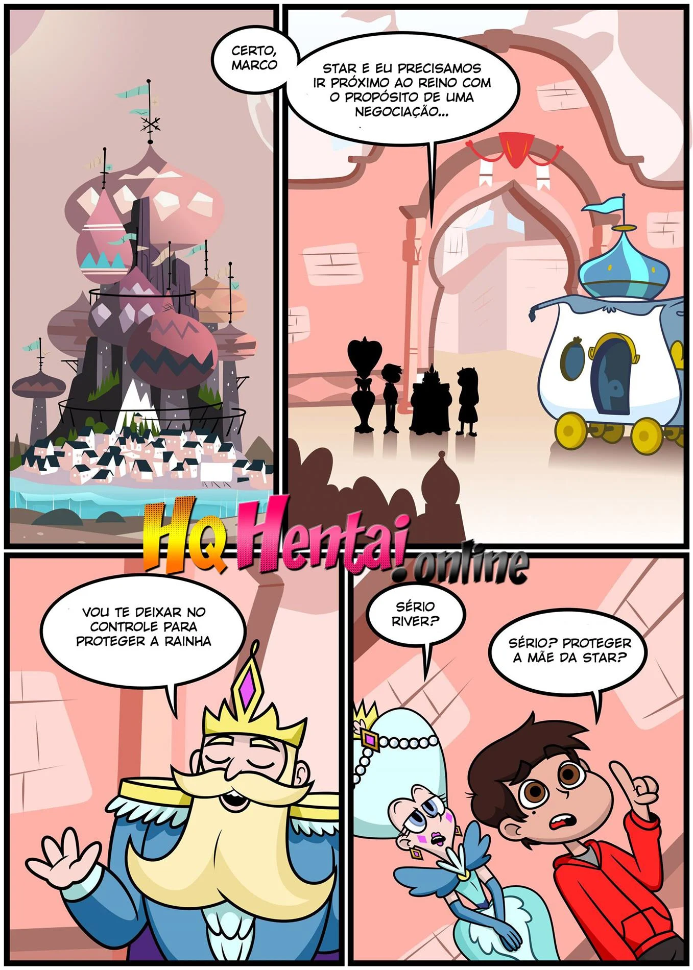 Sozinho com a Rainha – HQ Pornô – Completo