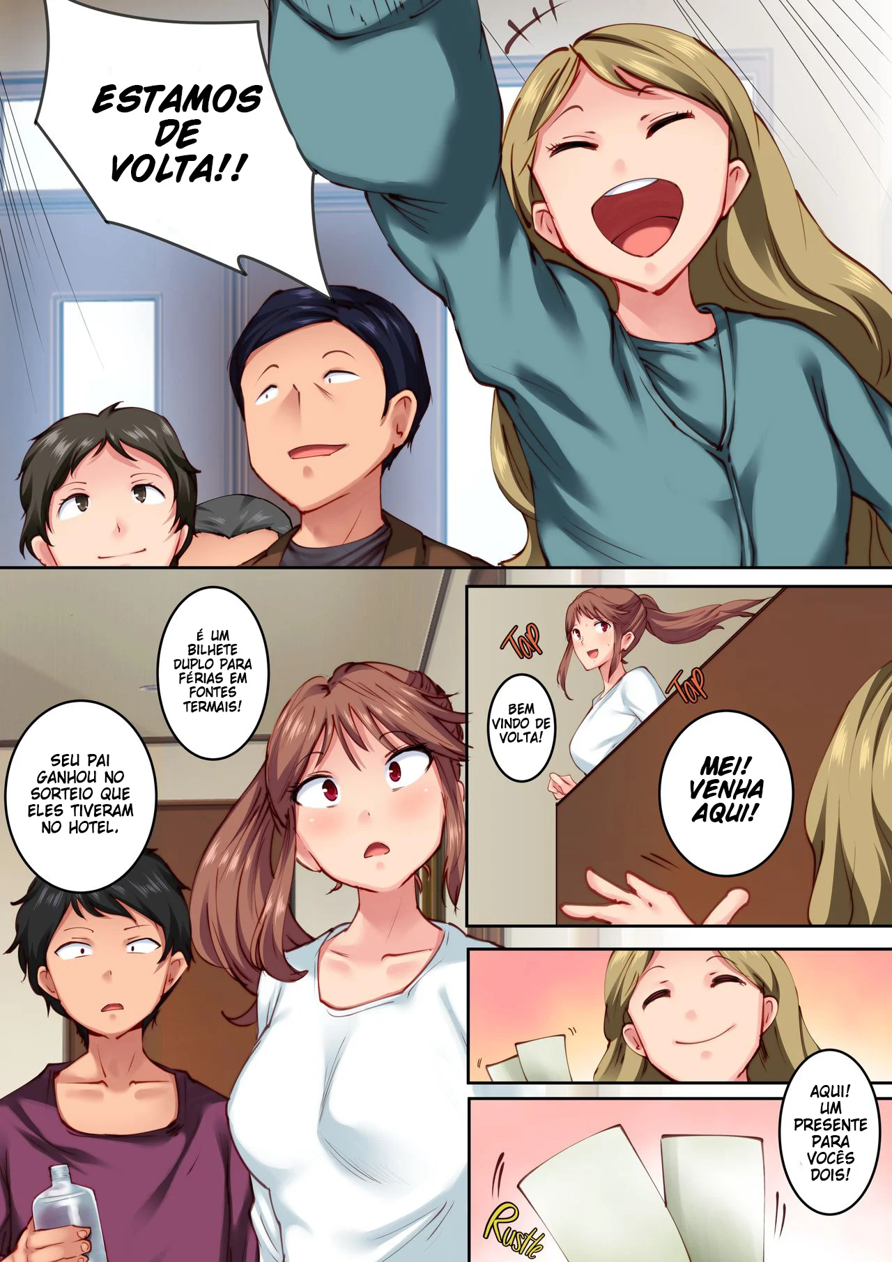 Sozinho em casa com a amiga de infância – Doujin – Atualizado