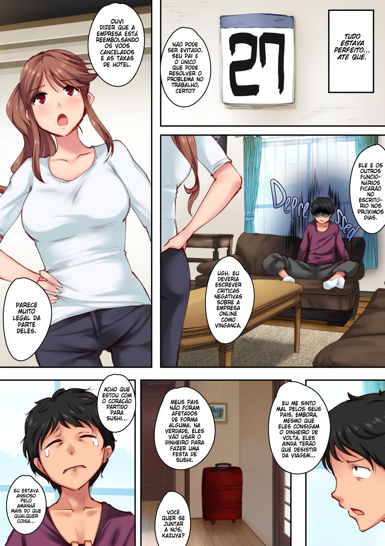 Sozinho em casa com a amiga de infância – Doujin – Atualizado