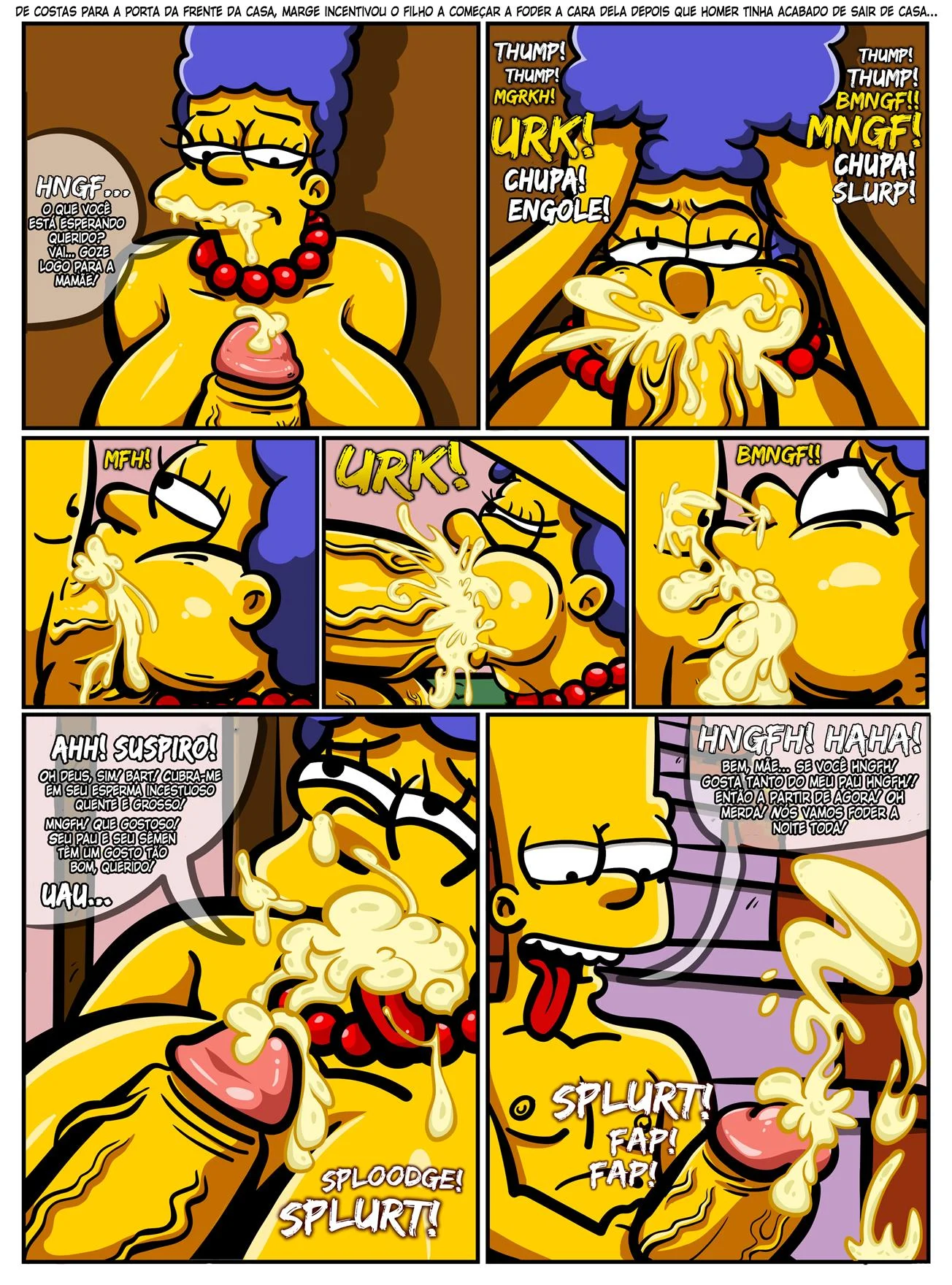 Tesão de mãe – Cartoon – Desenho de Sexo