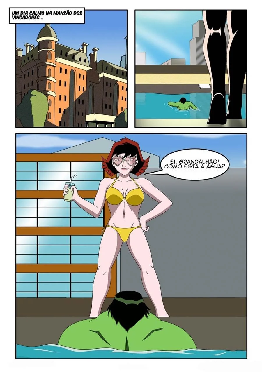 The Avengers Stress Release - Hulk Arrepiando a Bucetinha da Vingadora Safada