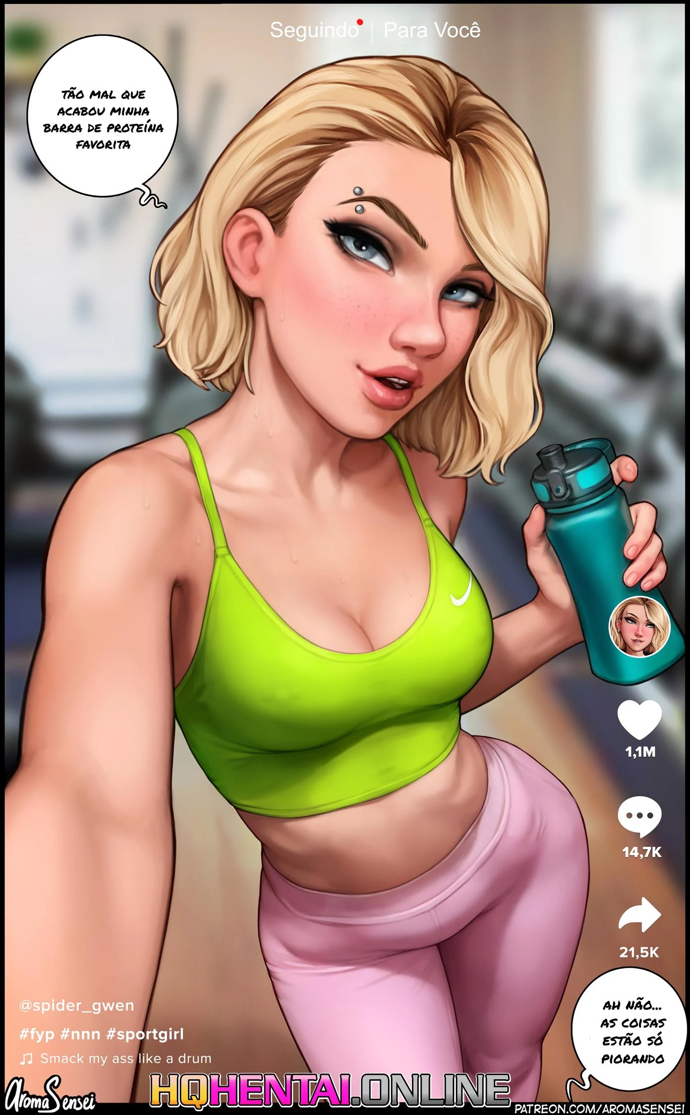 TikTok da Gwen &ndash; Anal &ndash; HQ em Portugu&ecirc;s