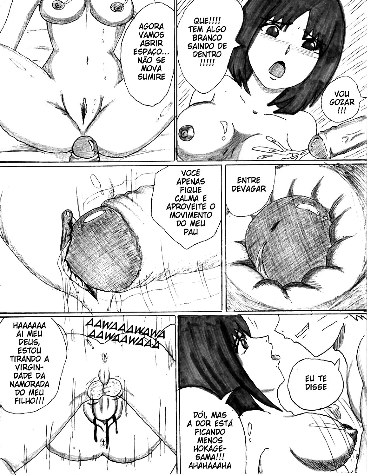 Treinamento Sexual na casa do Hokage – Virgem – Sem Censura