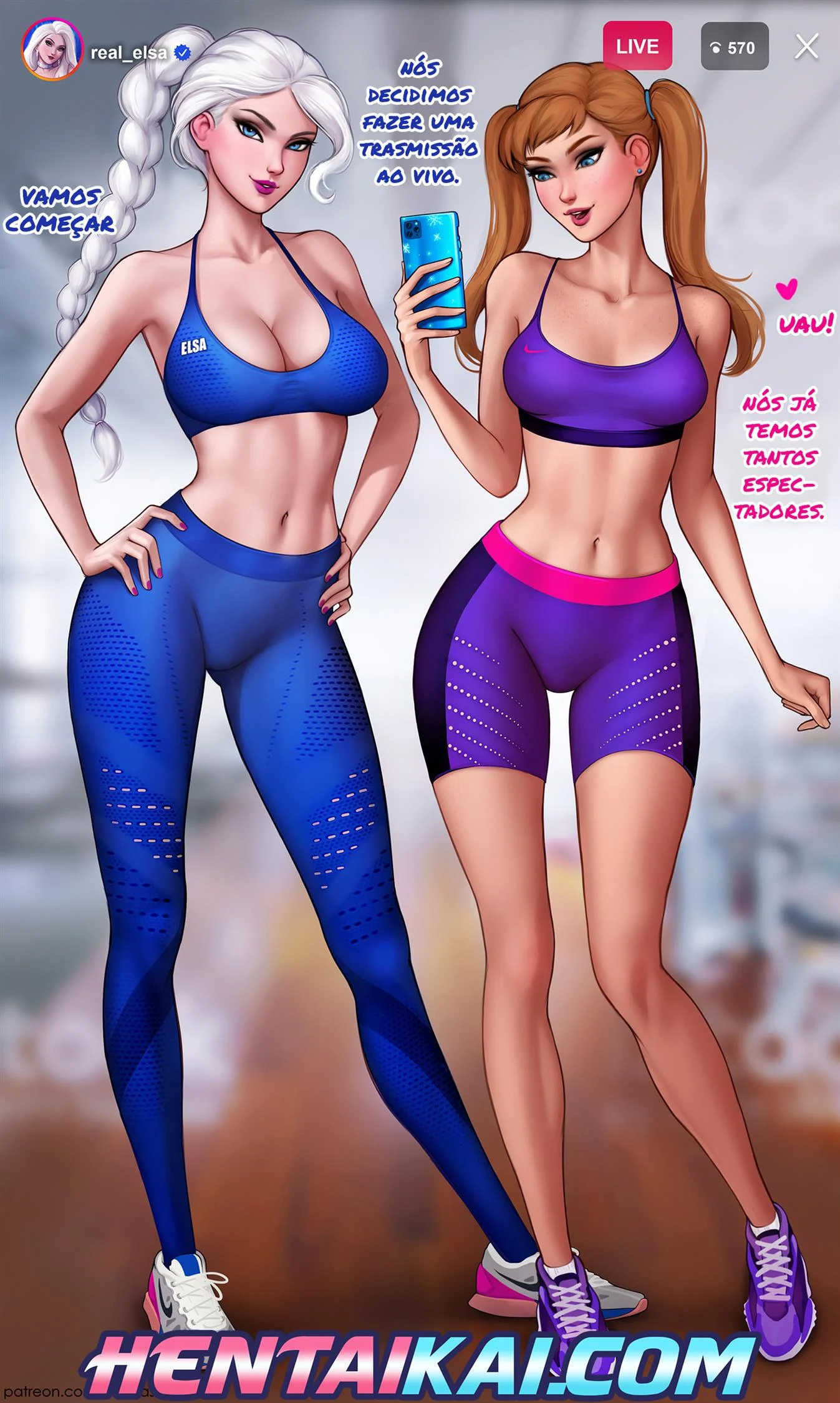 Treinando com Elsa – Elsa – Desenho de Sexo