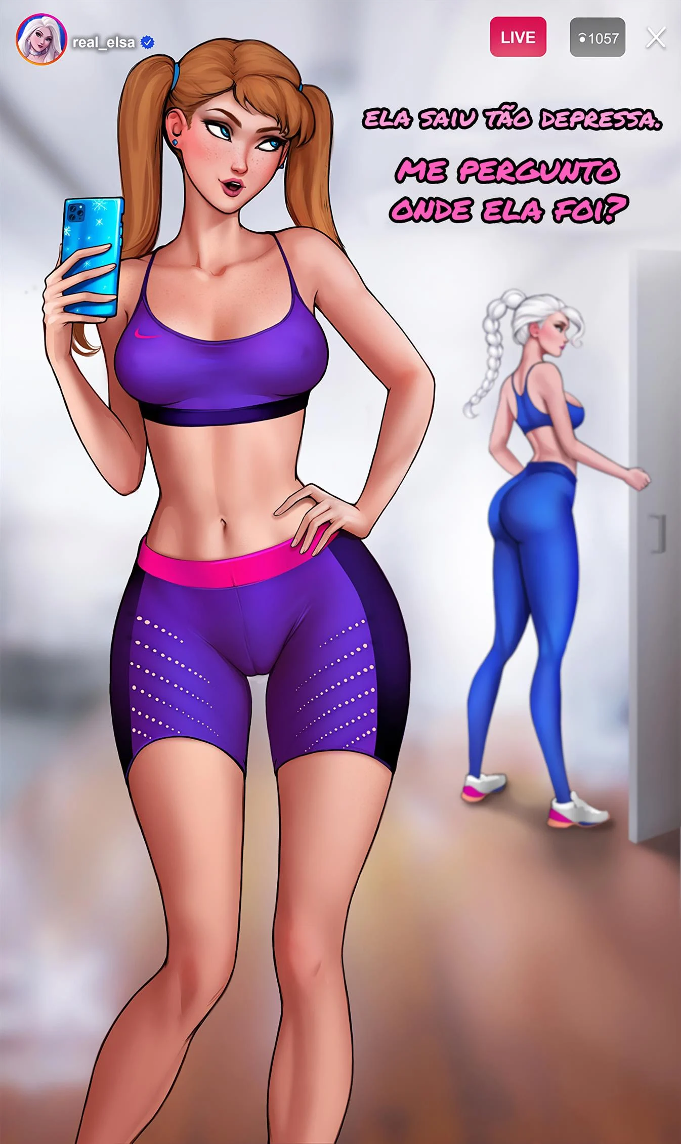 Treinando com Elsa – Elsa – Desenho de Sexo