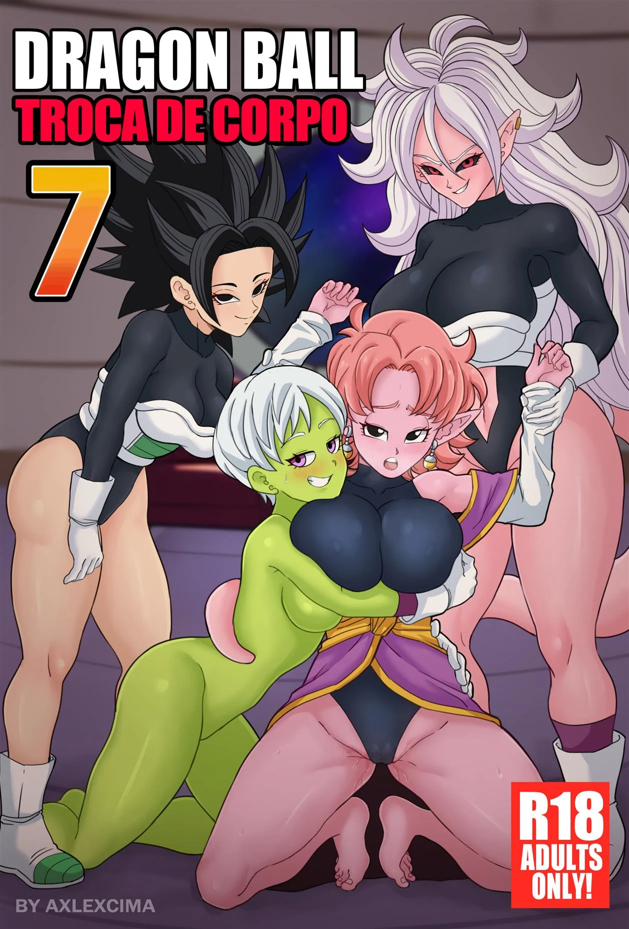 Troca de corpo 7 – Caulifla Hentai – Quadrinho Completo Troca de corpo 7 – Caulifla Hentai – Quadrinho Completo