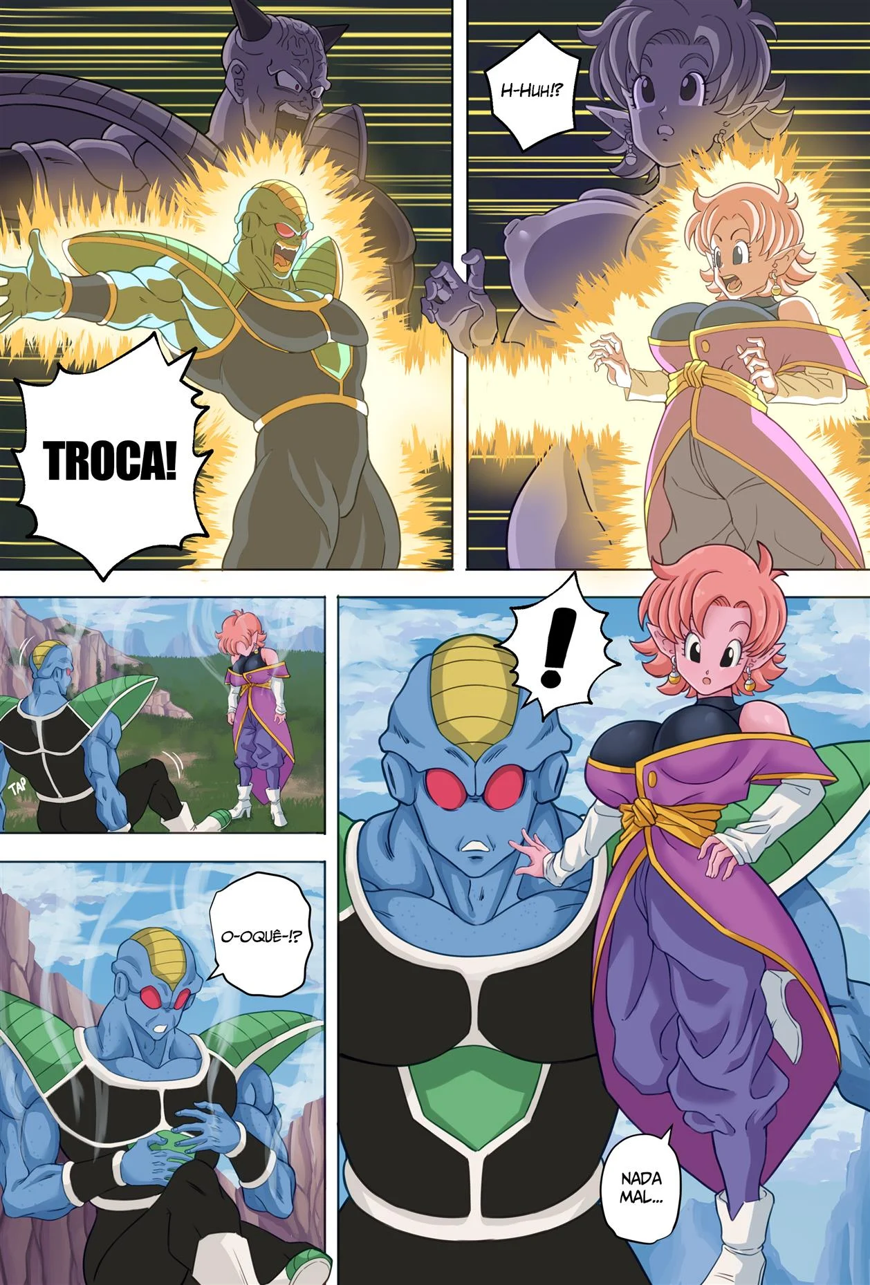 Troca de corpo 7 – Caulifla Hentai – Quadrinho Completo Troca de corpo 7 – Caulifla Hentai – Quadrinho Completo