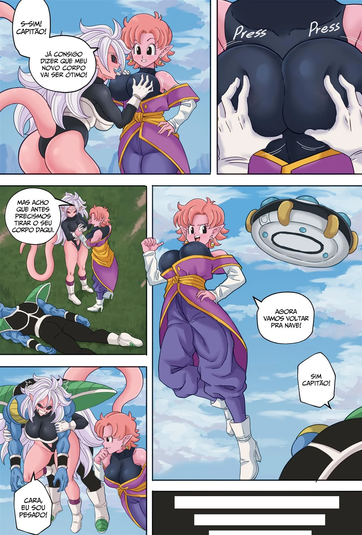 Troca de corpo 7 – Caulifla Hentai – Quadrinho Completo Troca de corpo 7 – Caulifla Hentai – Quadrinho Completo