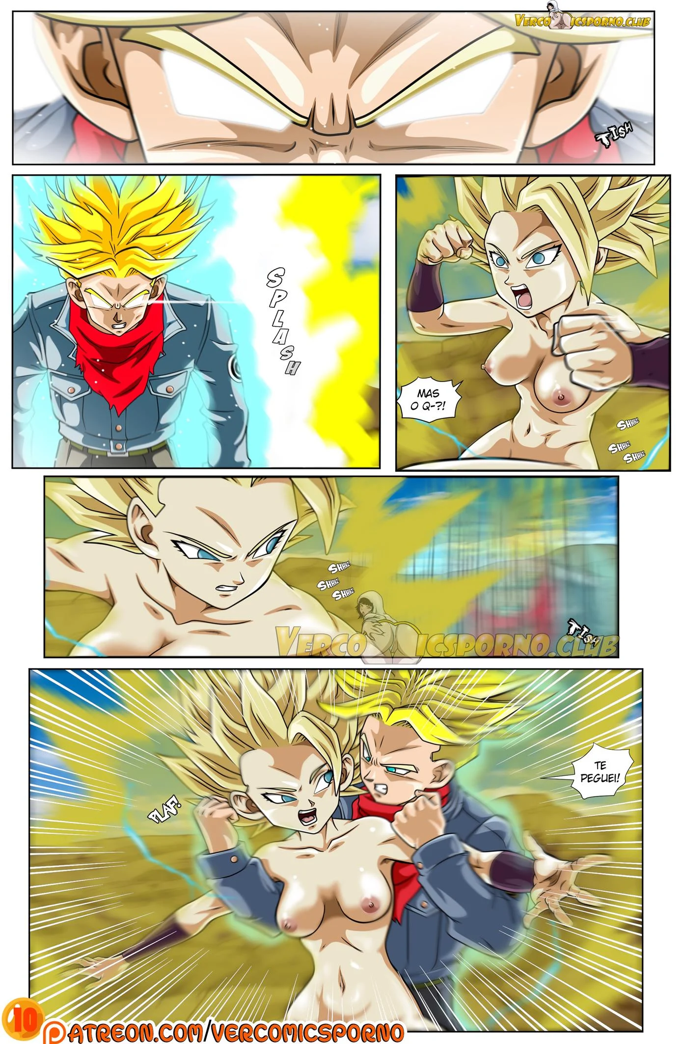Trunks e Caulifla – HQ Hentai – Sem Censura