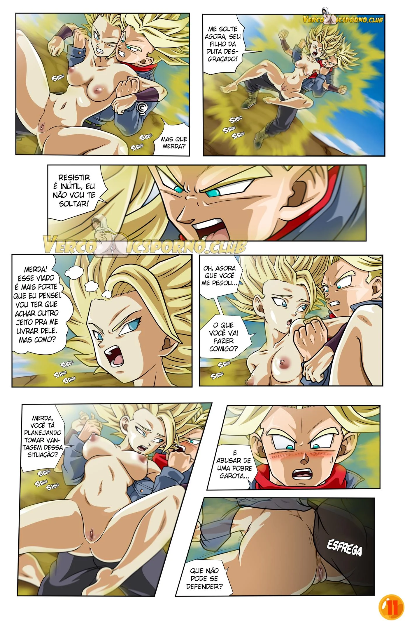 Trunks e Caulifla – HQ Hentai – Sem Censura