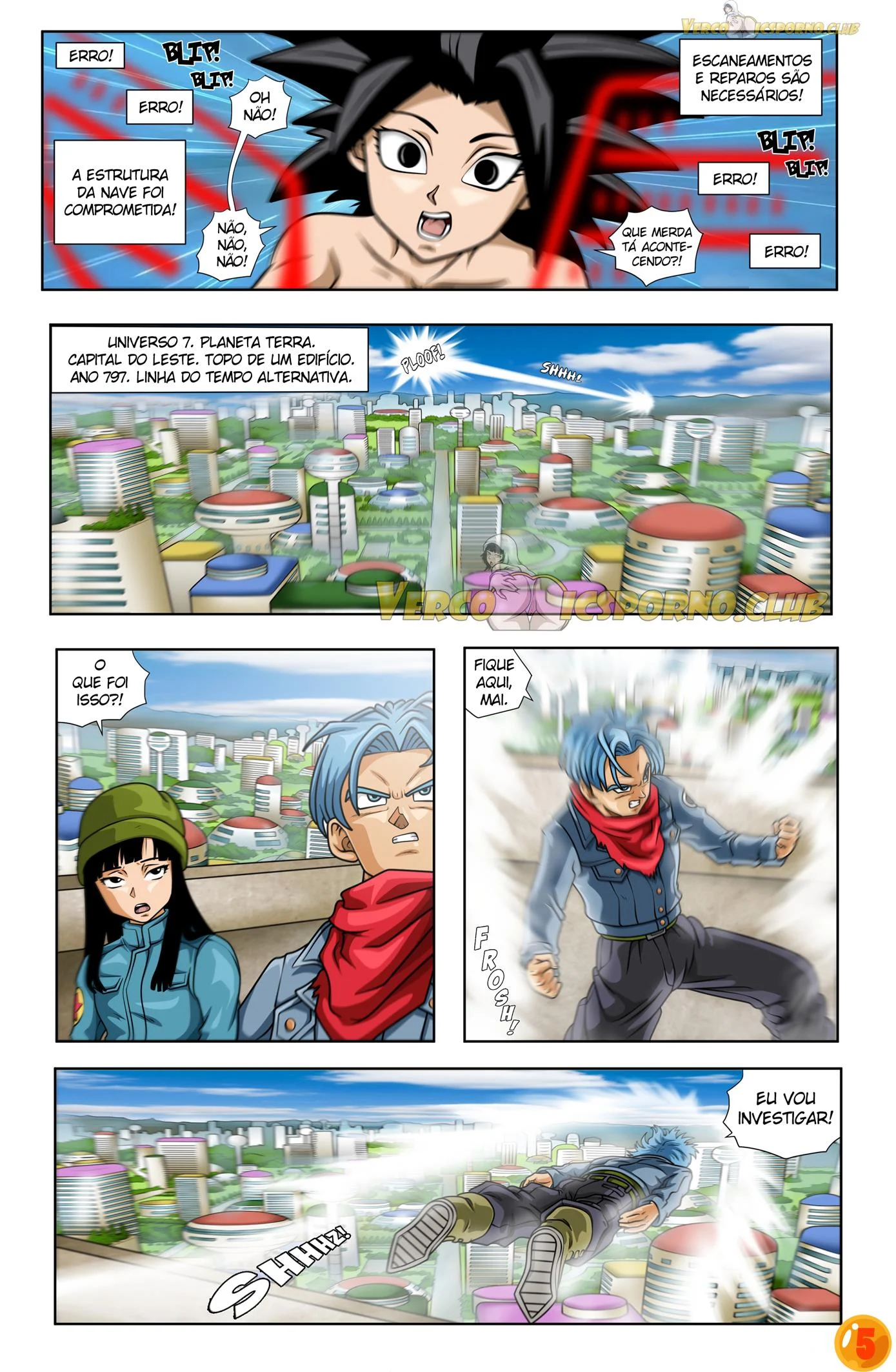 Trunks e Caulifla – HQ Hentai – Sem Censura