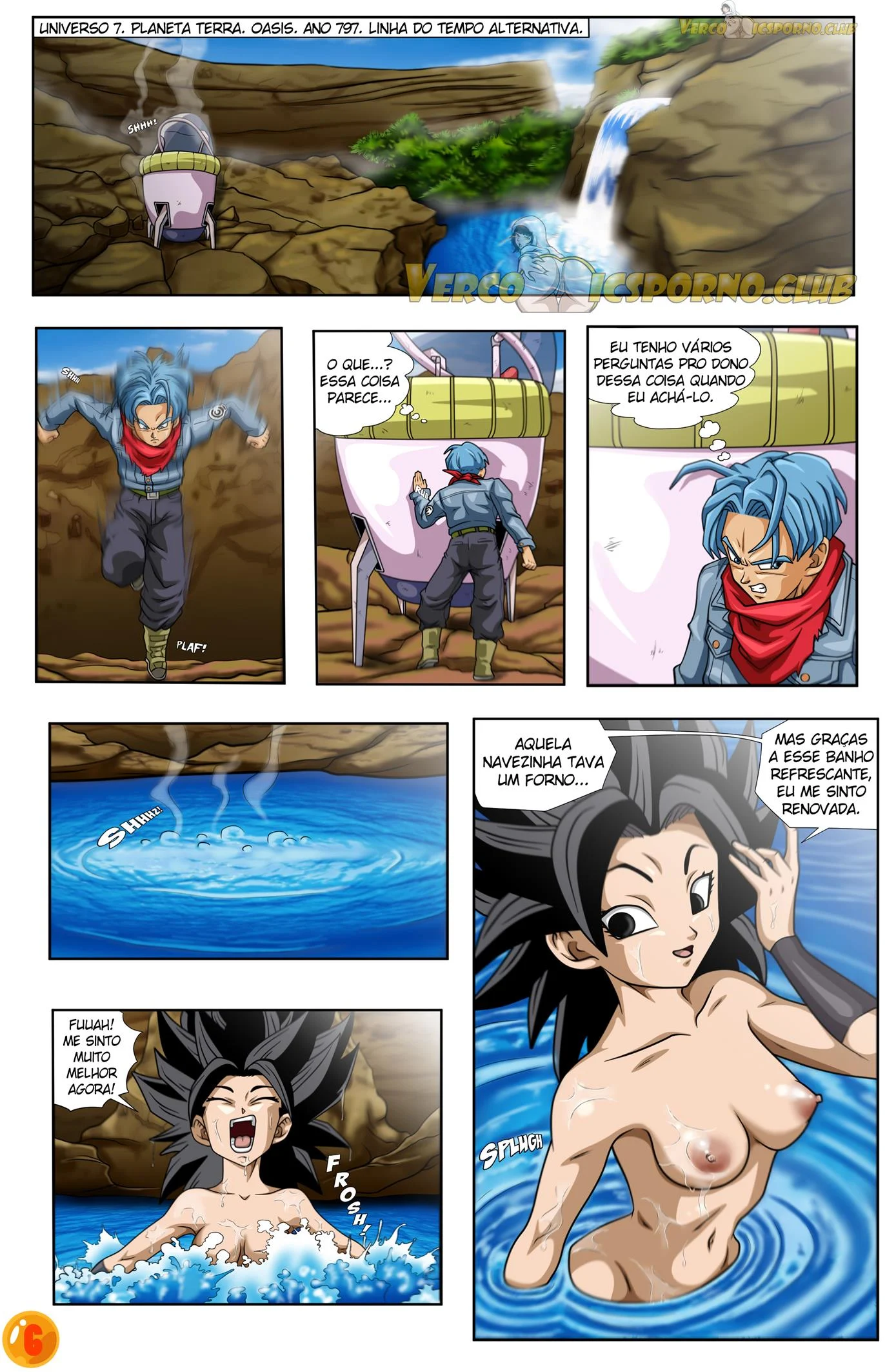 Trunks e Caulifla – HQ Hentai – Sem Censura