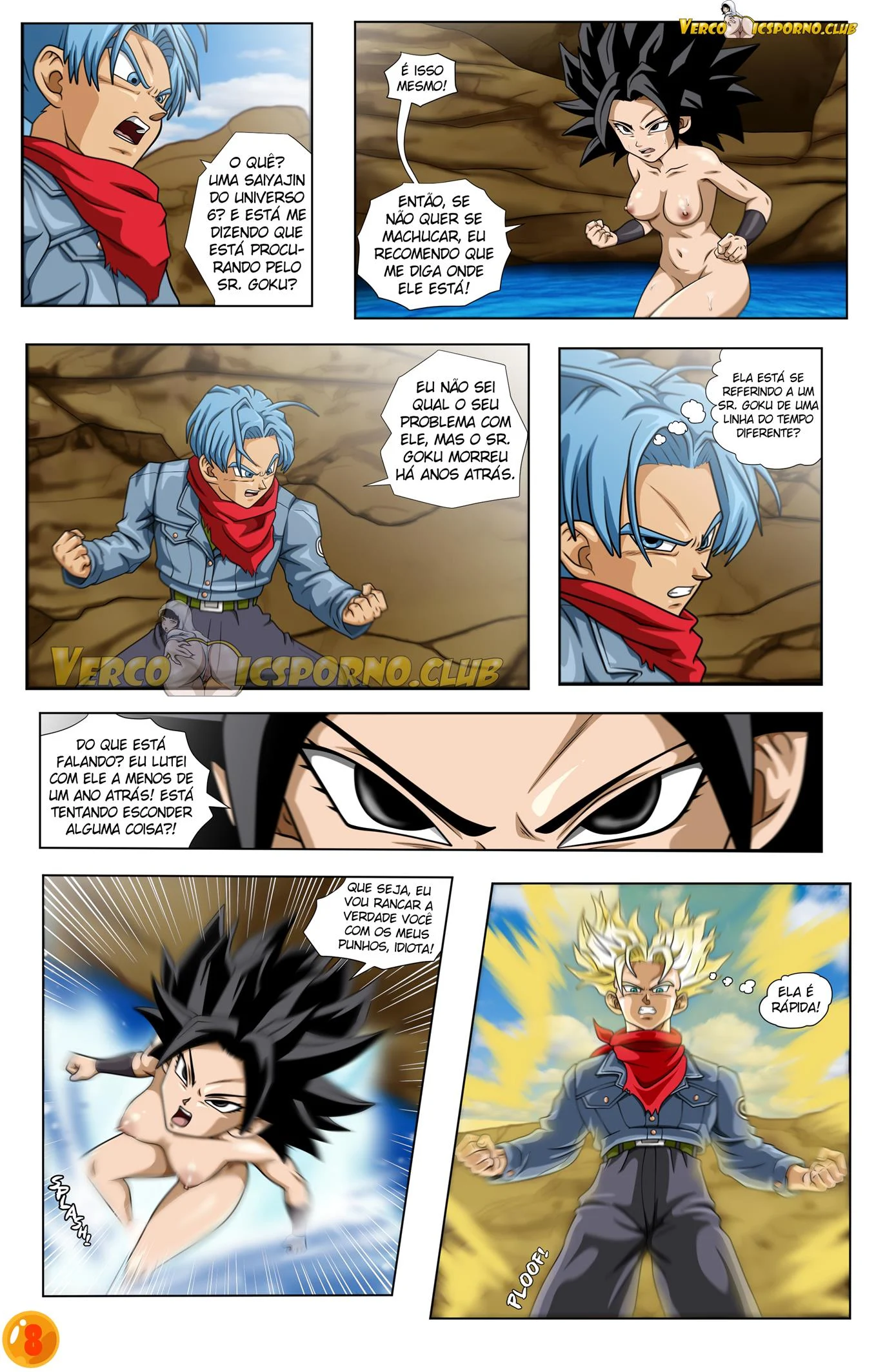 Trunks e Caulifla – HQ Hentai – Sem Censura