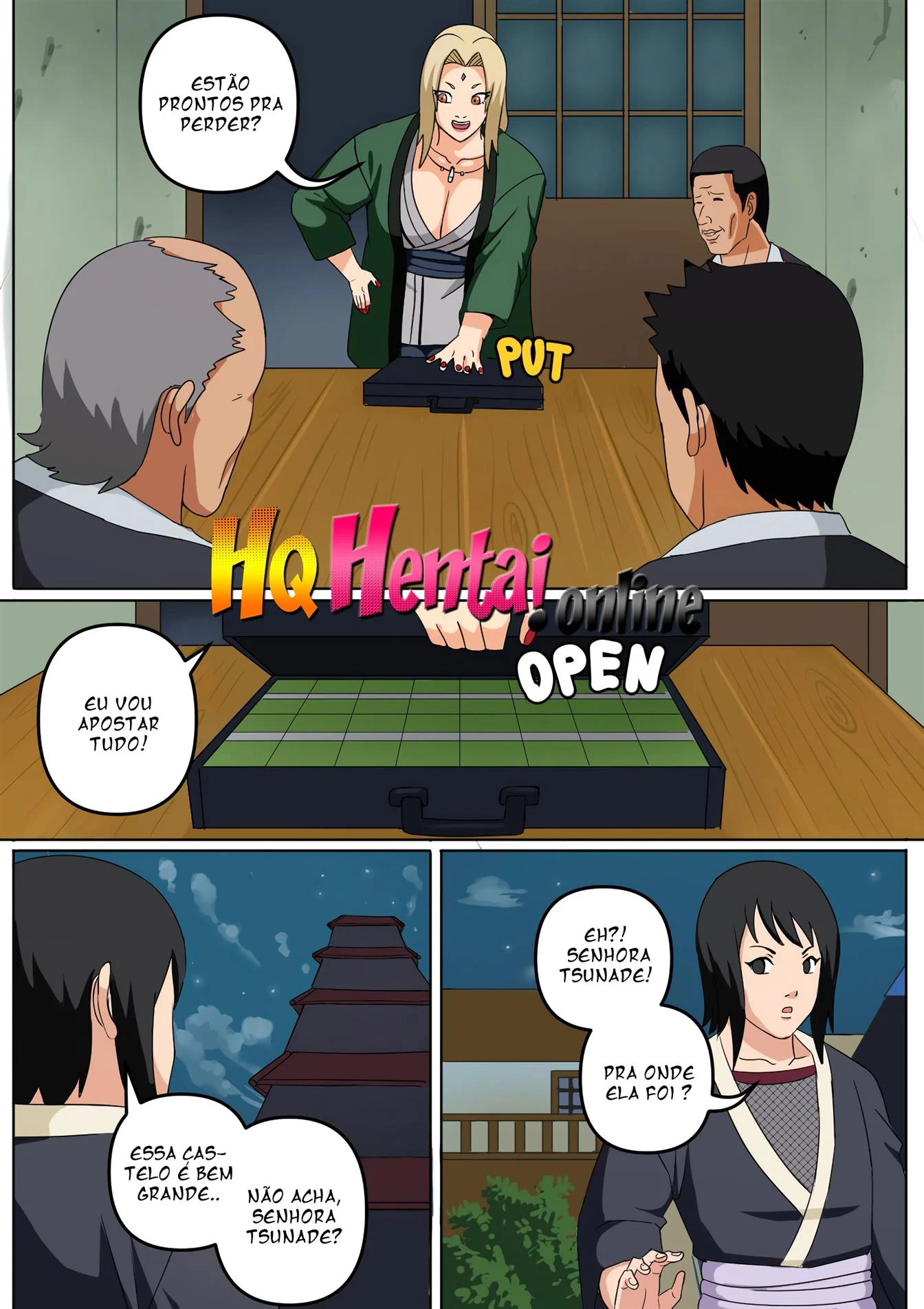 Tsunade e Ino Hentai – Sexo Grupal – Desenho de Sexo