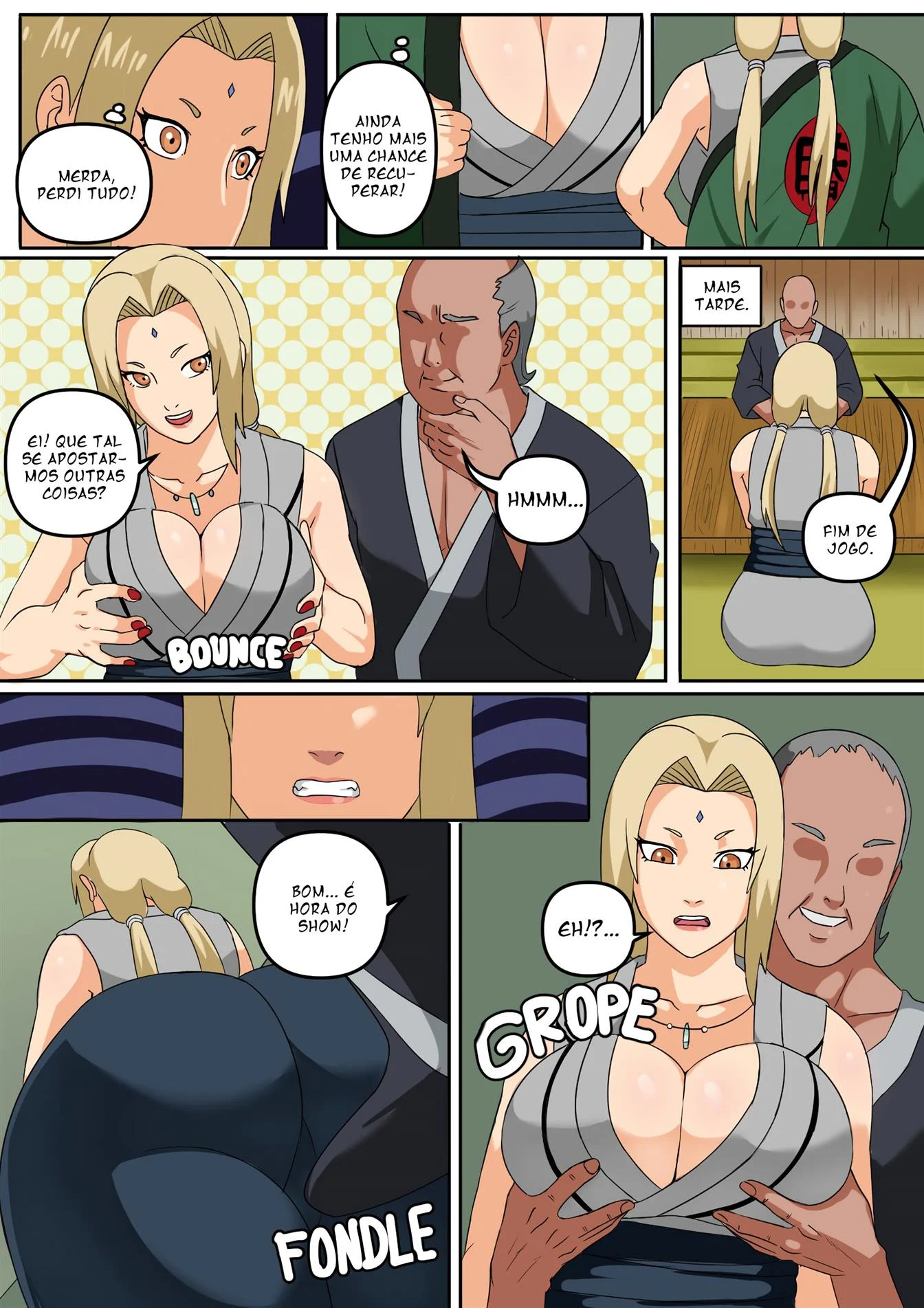 Tsunade e Ino Hentai – Sexo Grupal – Desenho de Sexo