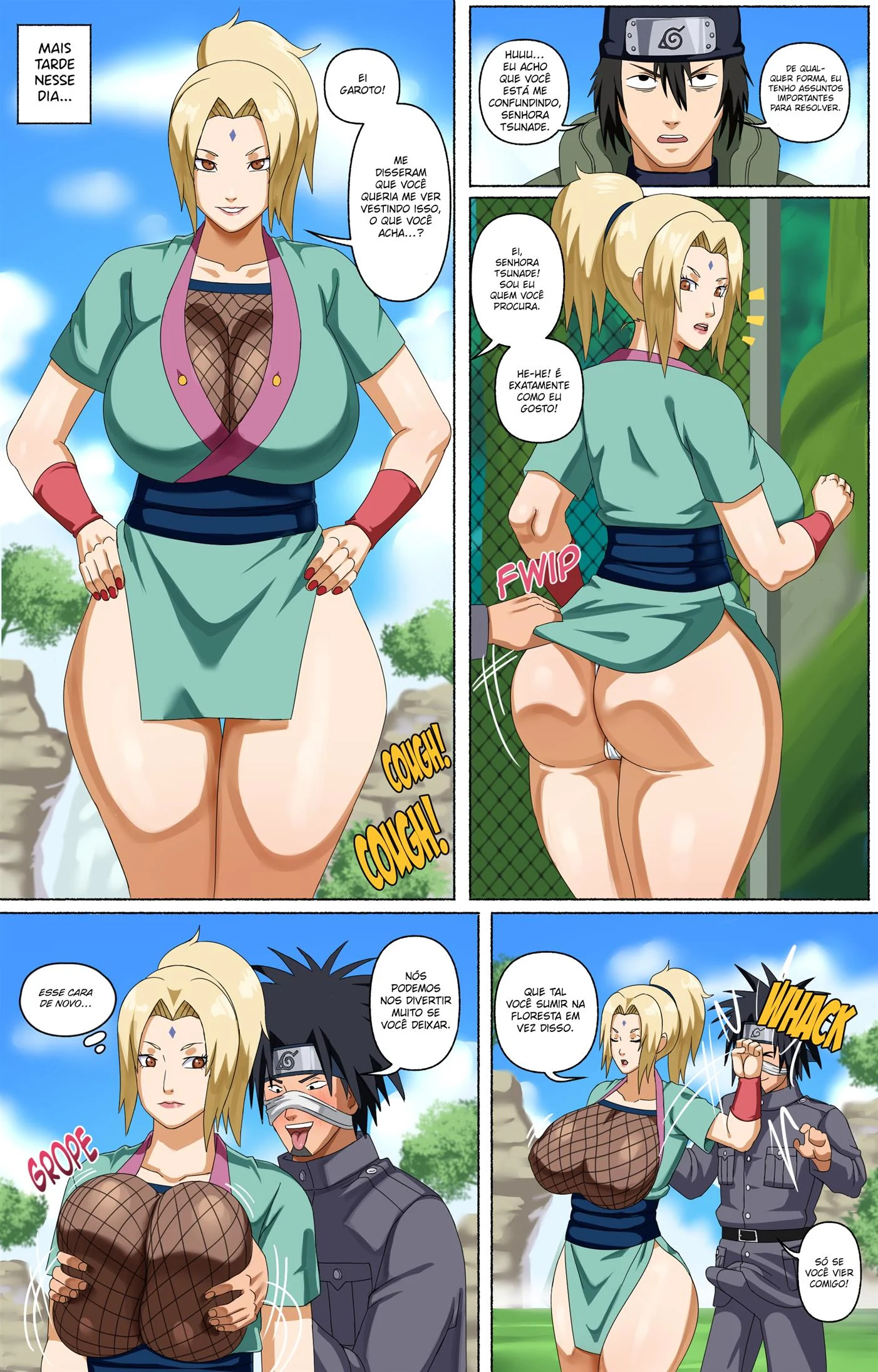 Tsunade e seus assistentes – Anal – Versão PT-BR