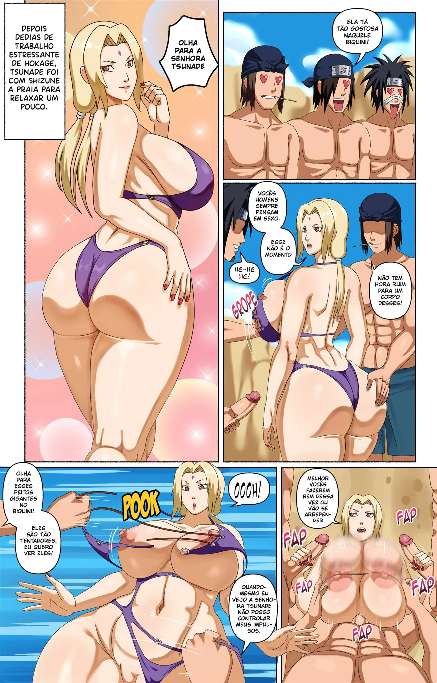 Tsunade e seus assistentes – Anal – Versão PT-BR