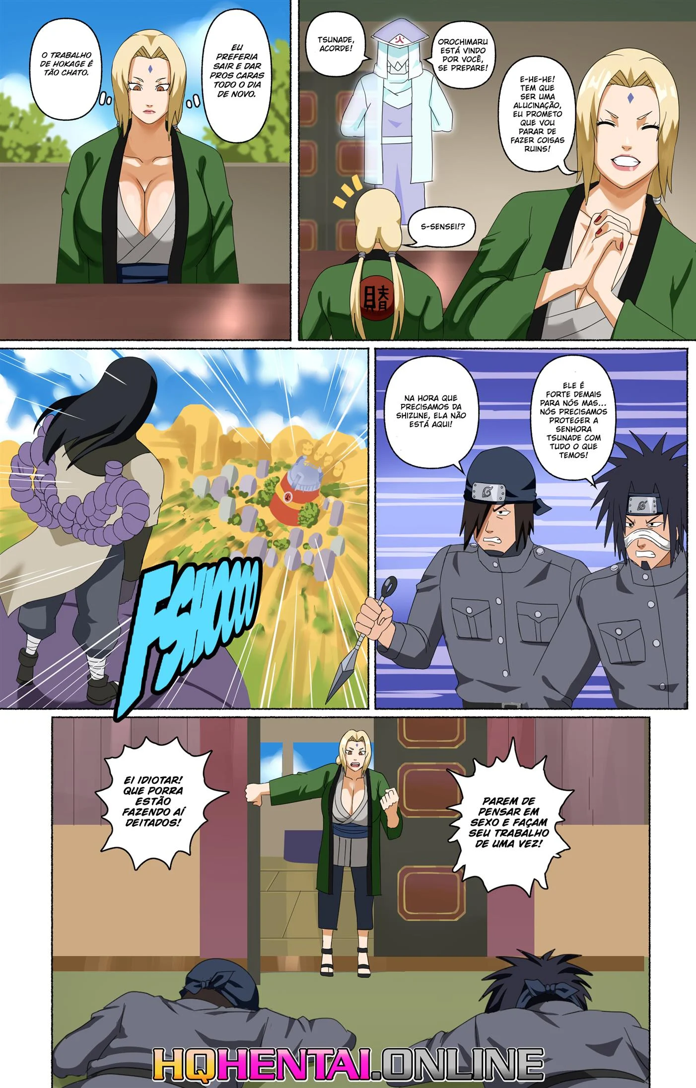 Tsunade e seus assistentes – Anal – Versão PT-BR