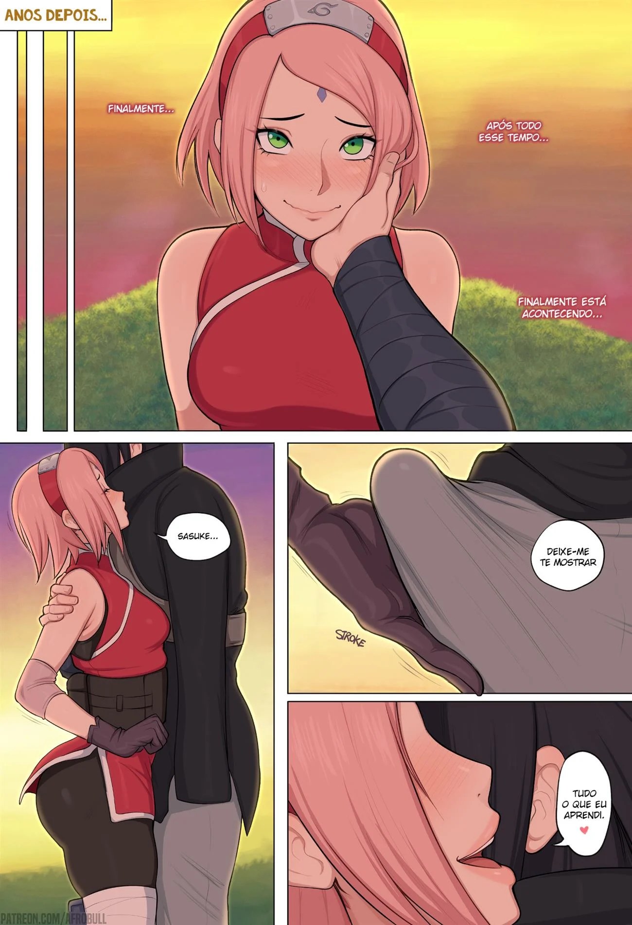 Tsunade ensina uma lição a Sakura – Naruto Hentai – PT-BR