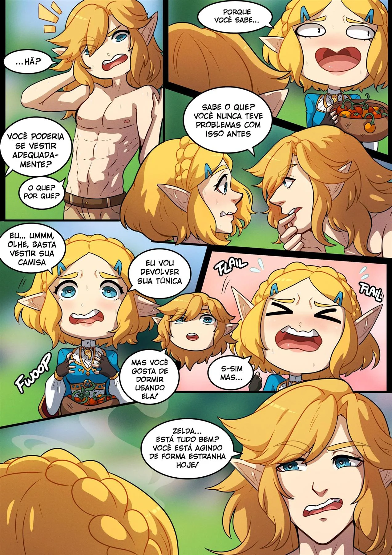 Uma noite com Zelda – Hentai – Quadrinho Completo