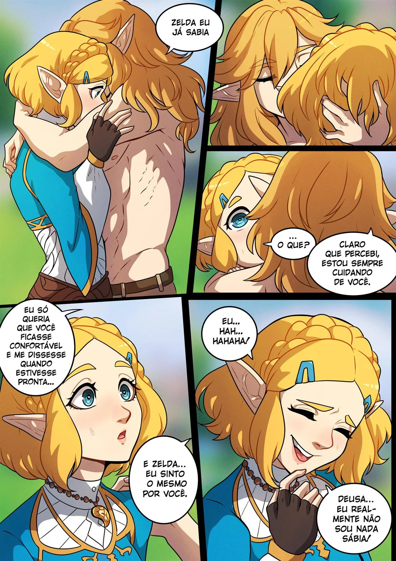Uma noite com Zelda – Hentai – Quadrinho Completo