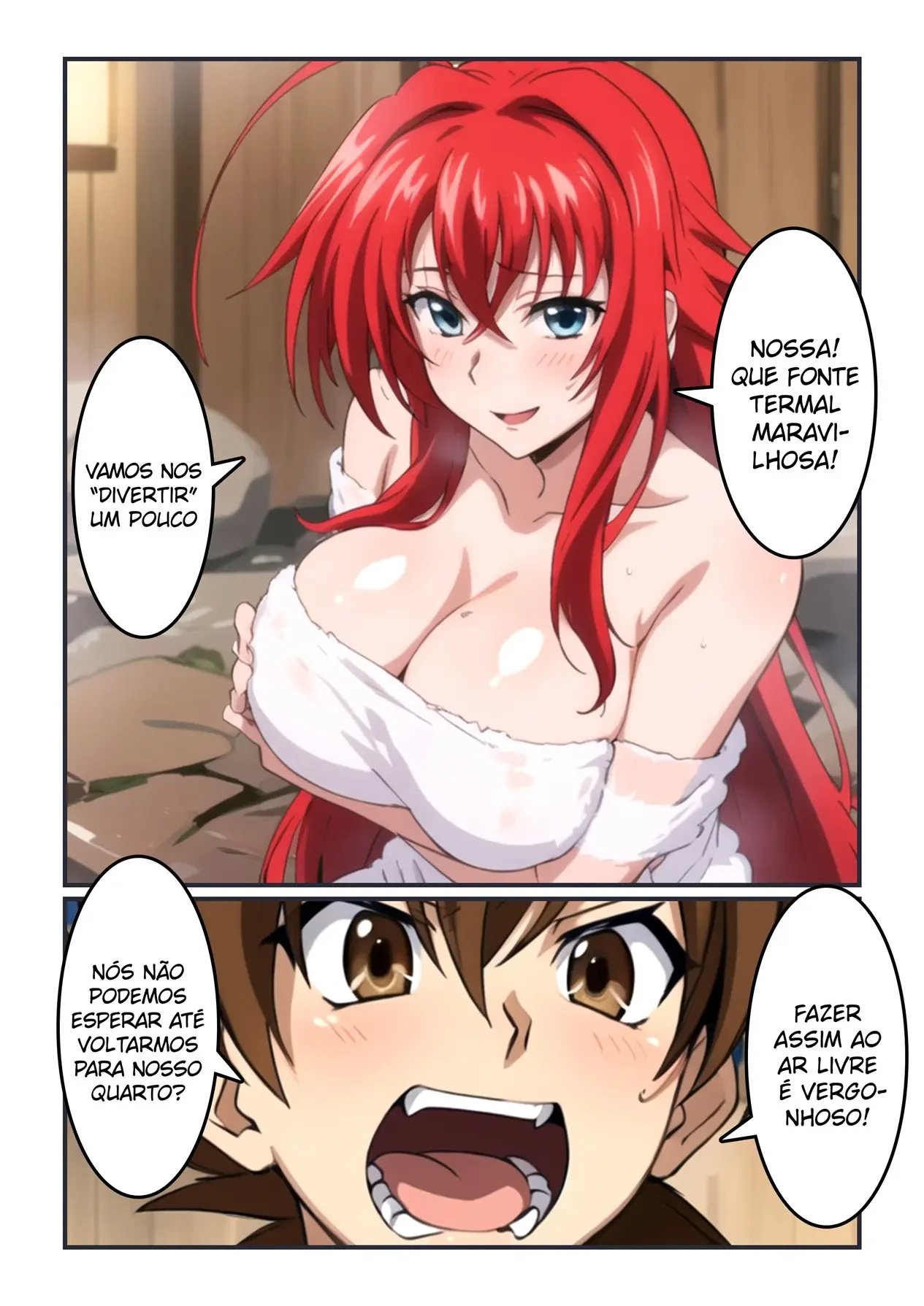 Uma Noite de Amor com Rias – HQ Hentai – Completo