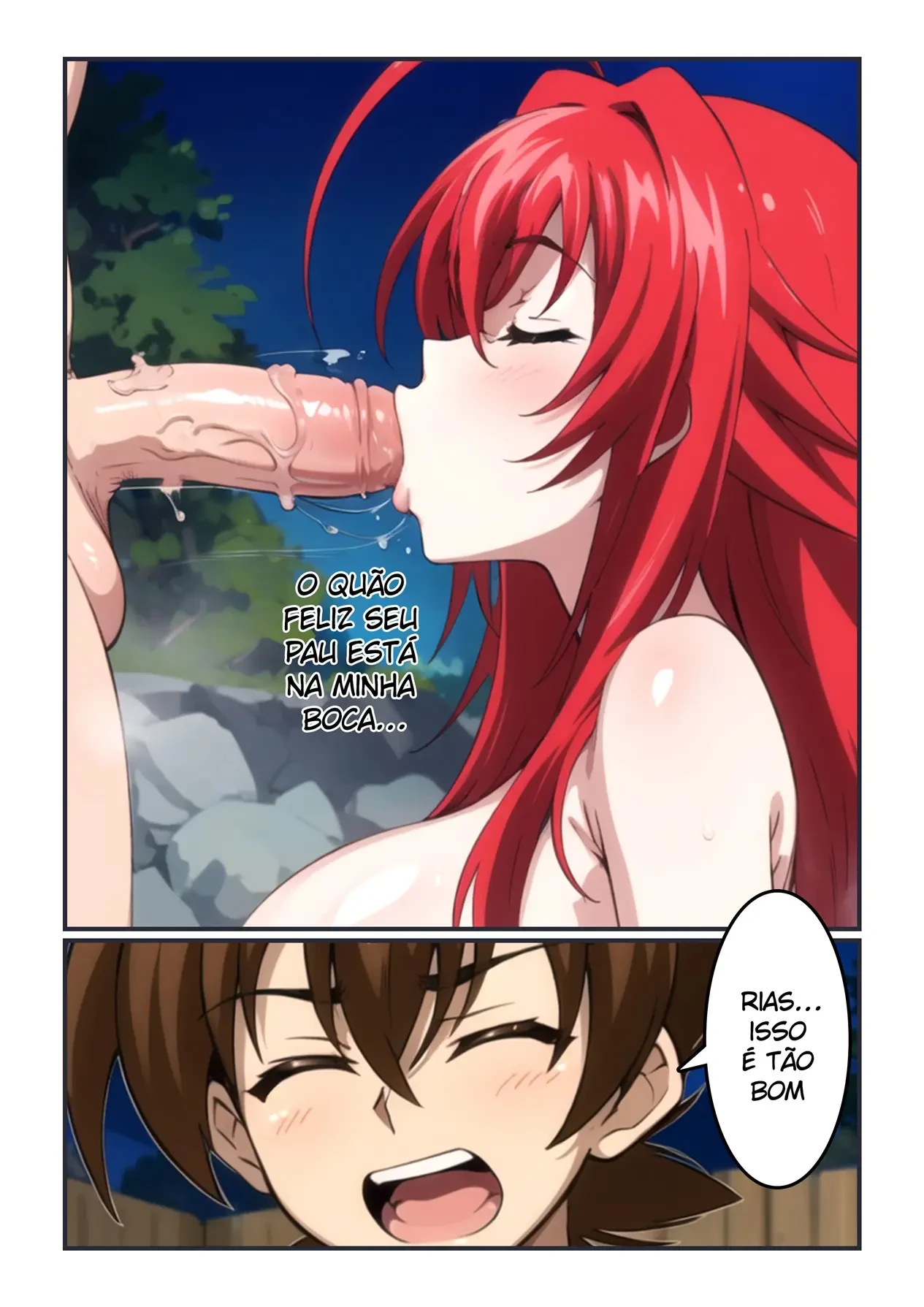 Uma Noite de Amor com Rias – HQ Hentai – Completo