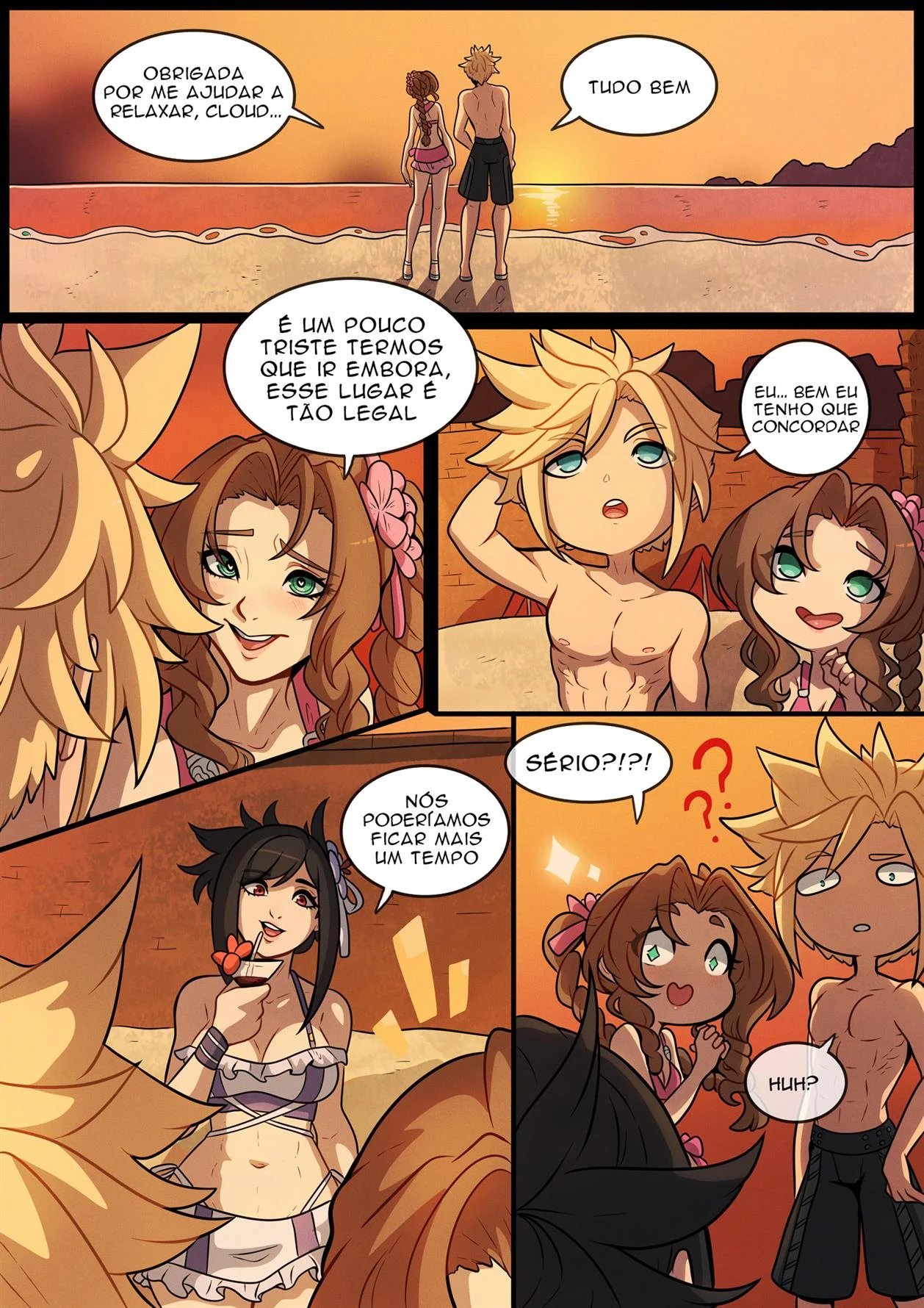 Uma Noite no Paraíso – HQ Hentai – Completo