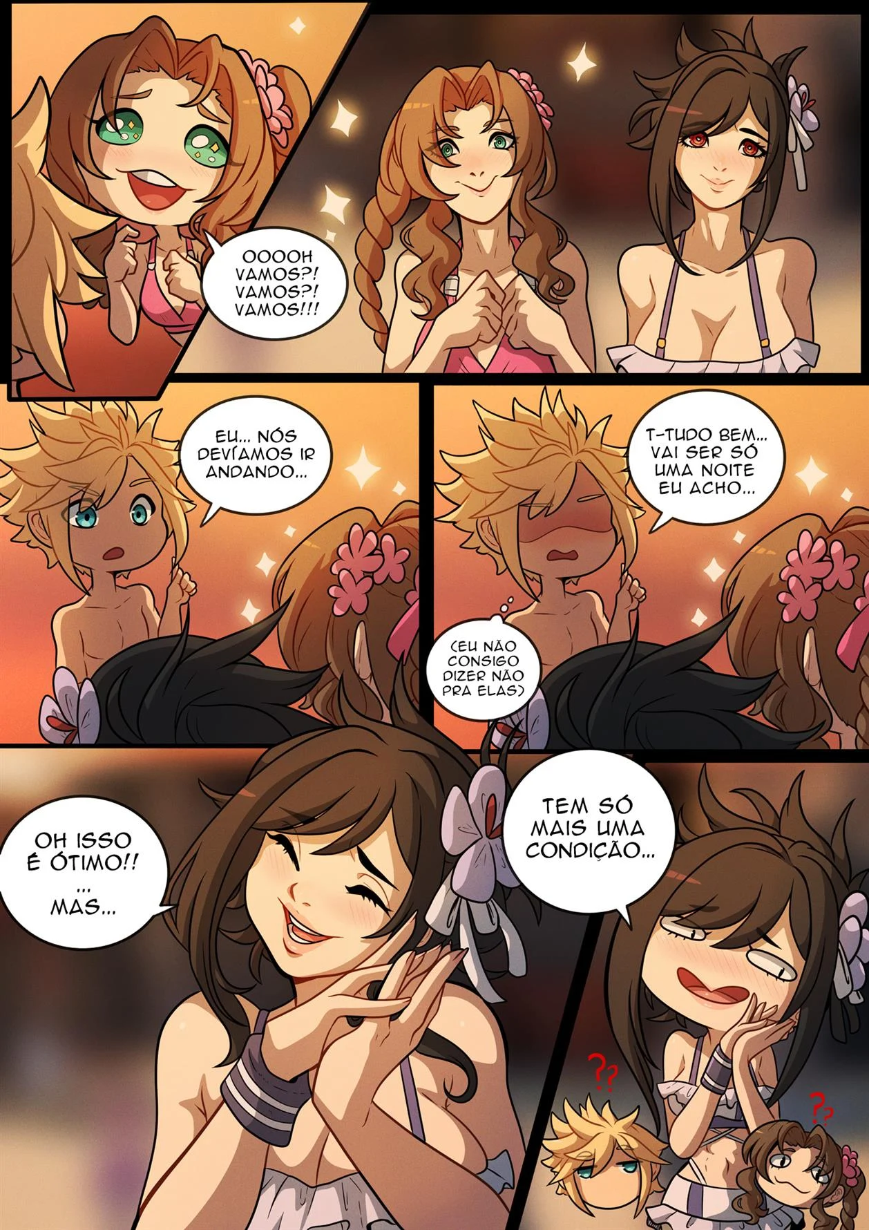 Uma Noite no Paraíso – HQ Hentai – Completo