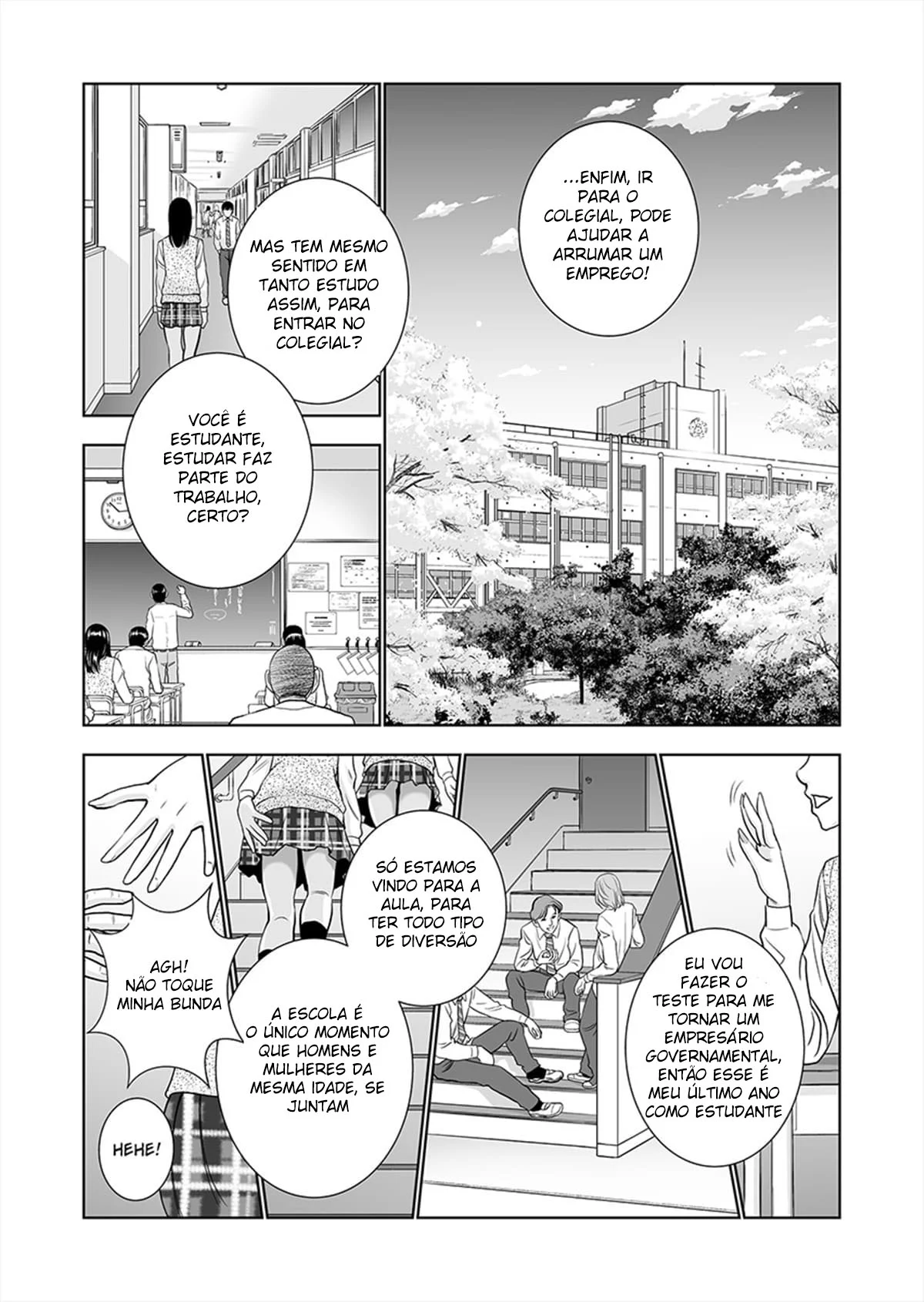 Uma Vida Escolar Selvagem Com Duas Garotas do Ensino Médio – Doujinshi Hentai – Sem Censura