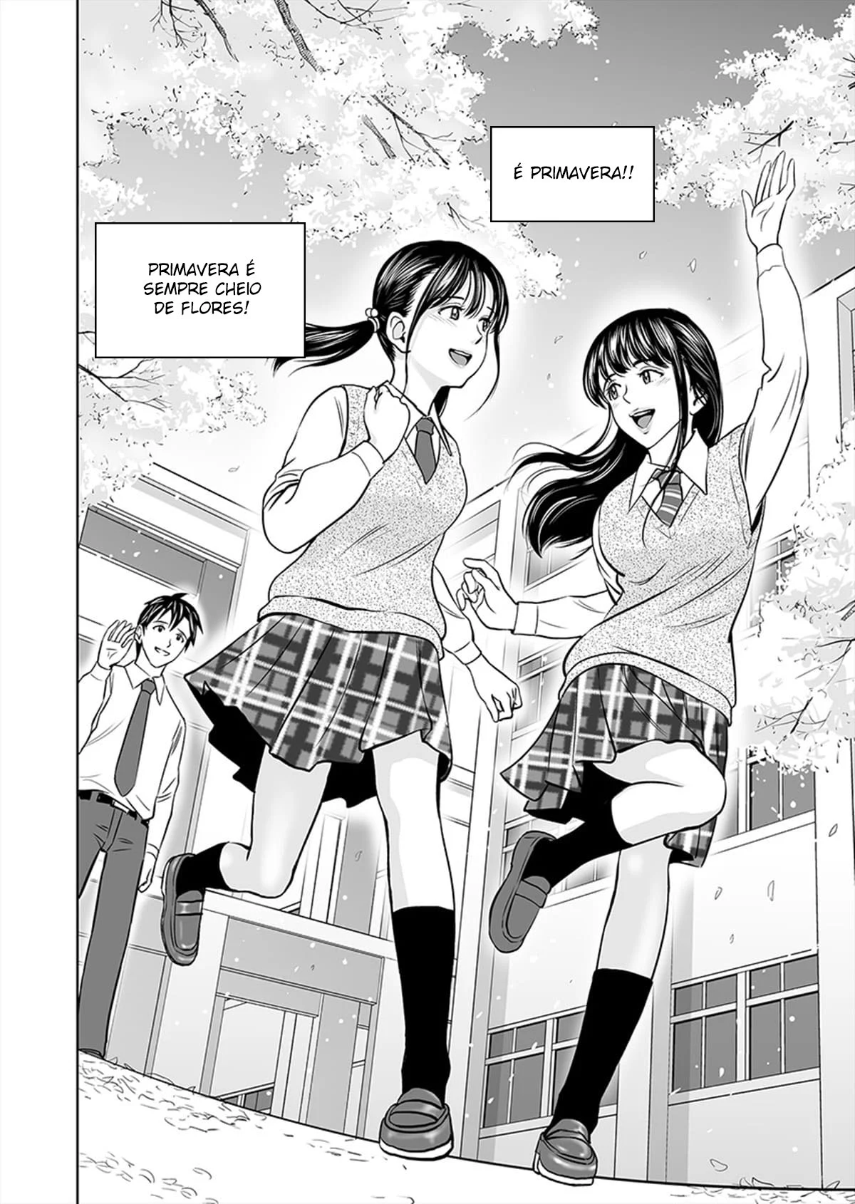 Uma Vida Escolar Selvagem Com Duas Garotas do Ensino Médio – Doujinshi Hentai – Sem Censura